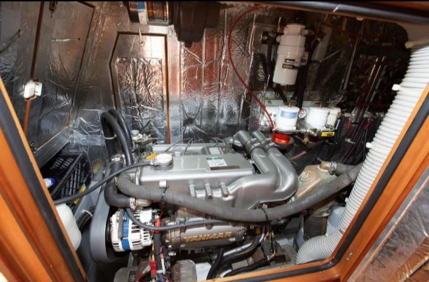 a machine inside a room aboard SAUCY FOX Yacht for Sale