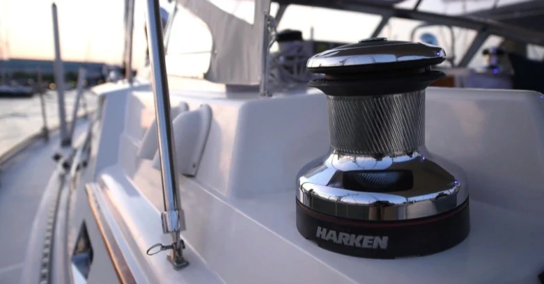 a camera on a table aboard SAUCY FOX Yacht for Sale