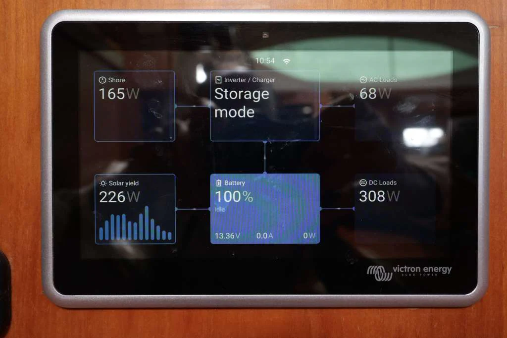 a rectangular electronic device aboard SAUCY FOX Yacht for Sale