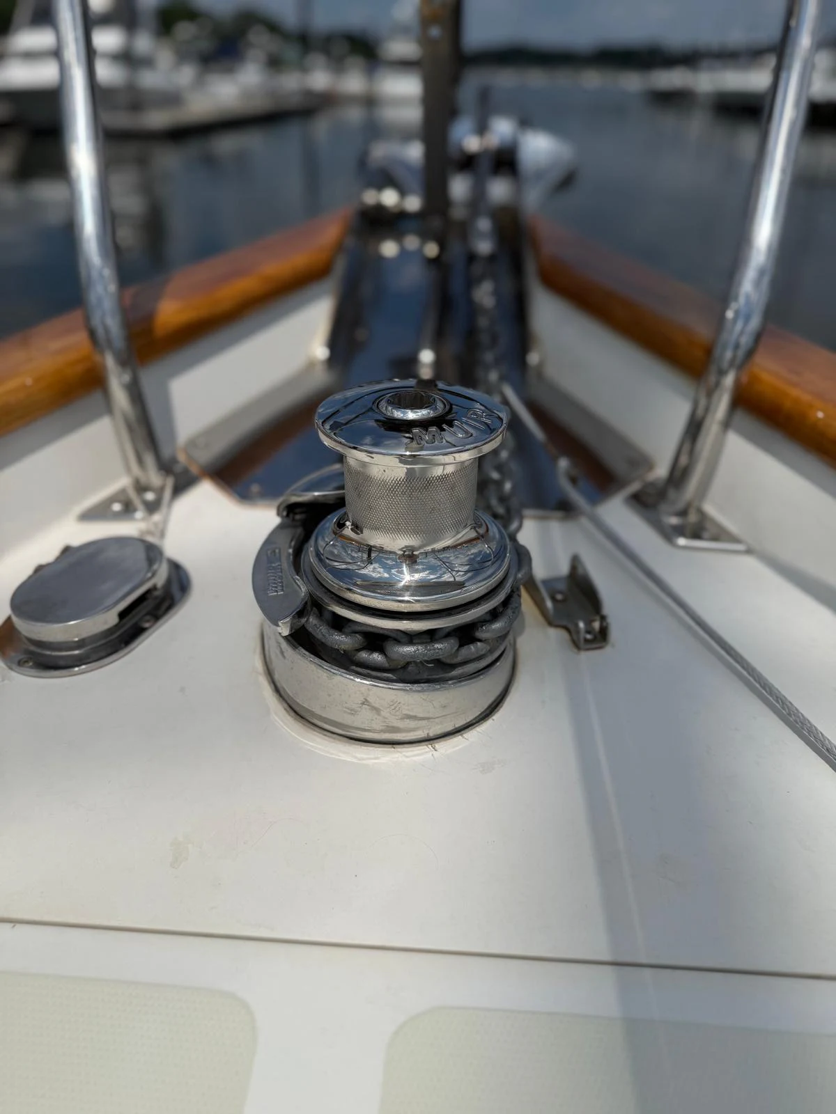 a machine on the counter aboard SAUCY FOX Yacht for Sale