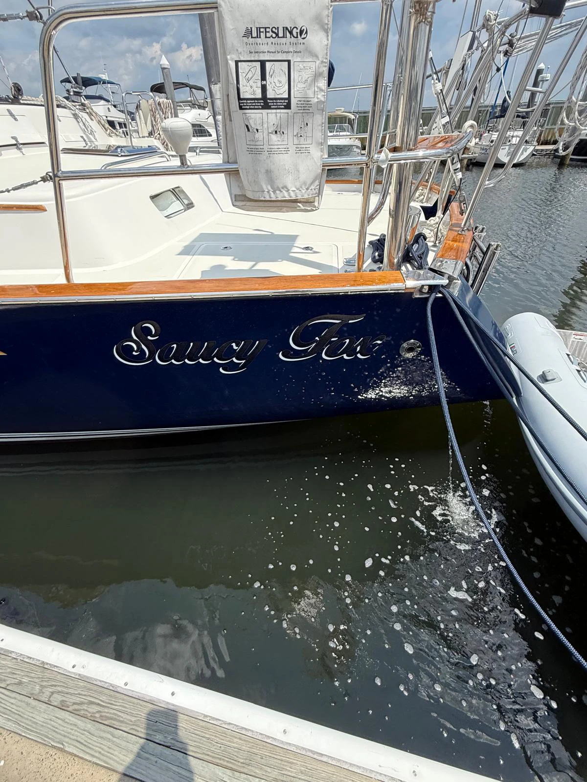 a boat on the water aboard SAUCY FOX Yacht for Sale
