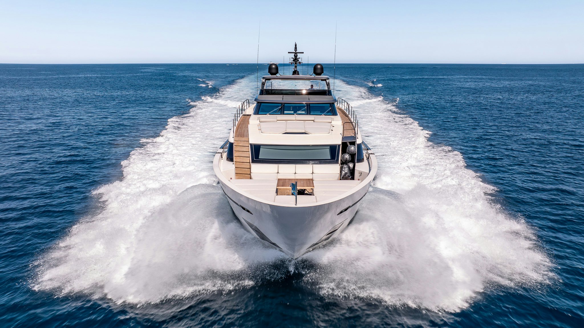 a boat on the water aboard BLUE ANGEL Yacht for Sale