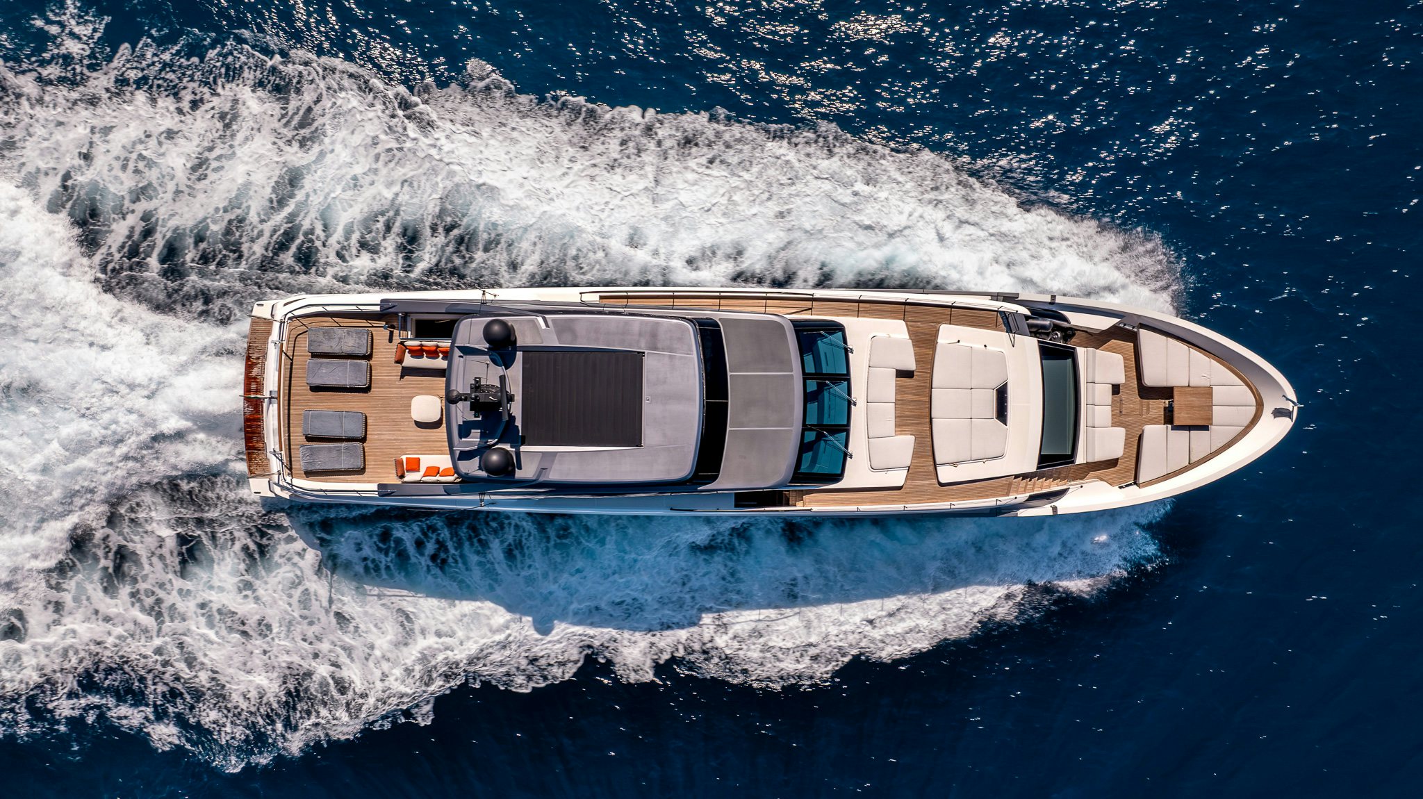 a boat on the water aboard BLUE ANGEL Yacht for Sale