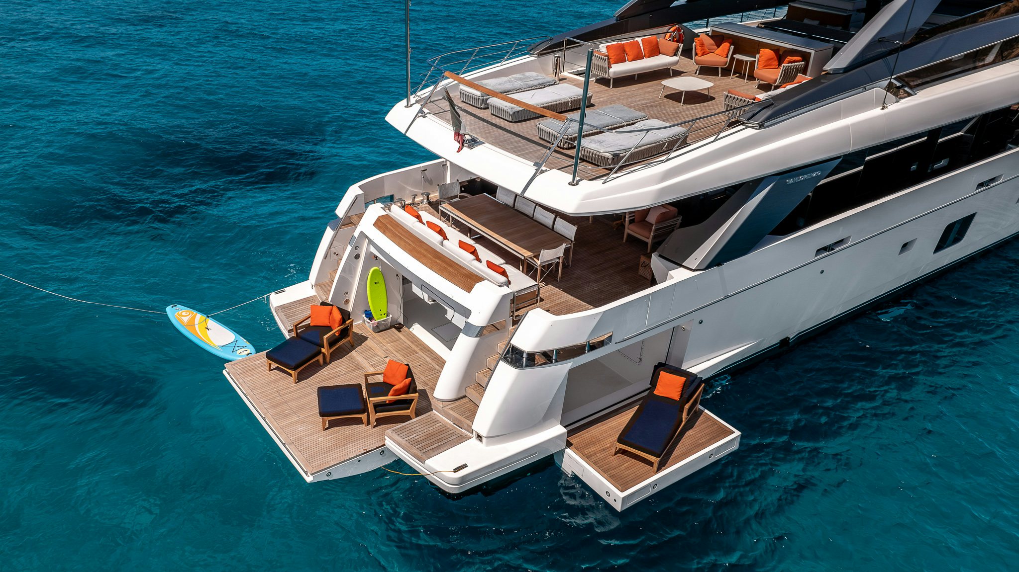 a boat on the water aboard BLUE ANGEL Yacht for Sale