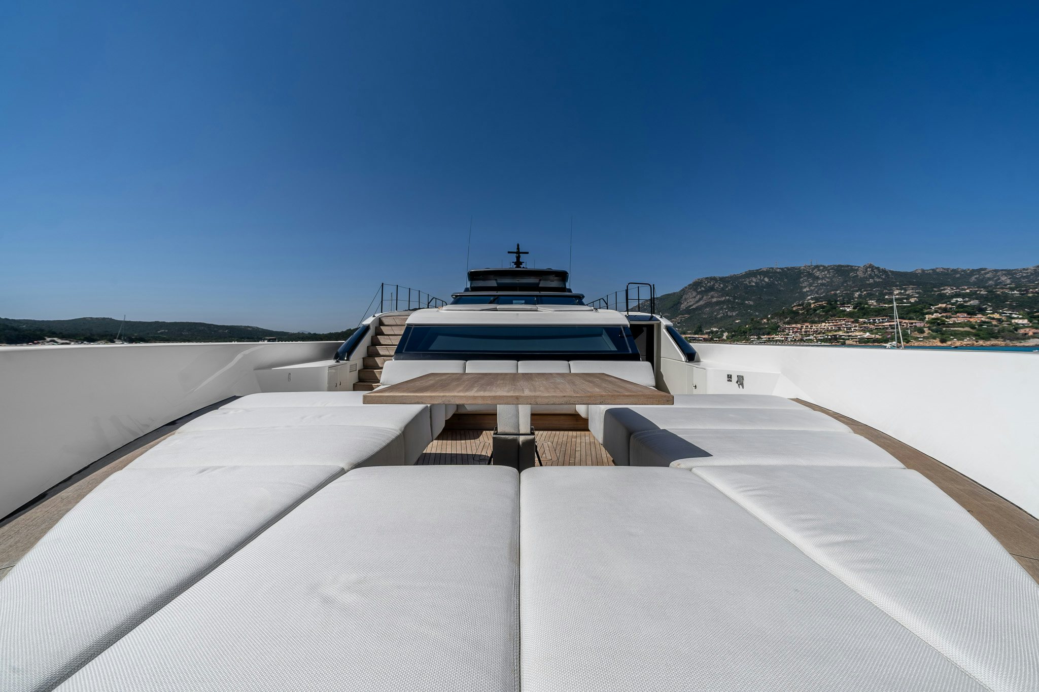 a boat on a roof aboard BLUE ANGEL Yacht for Sale
