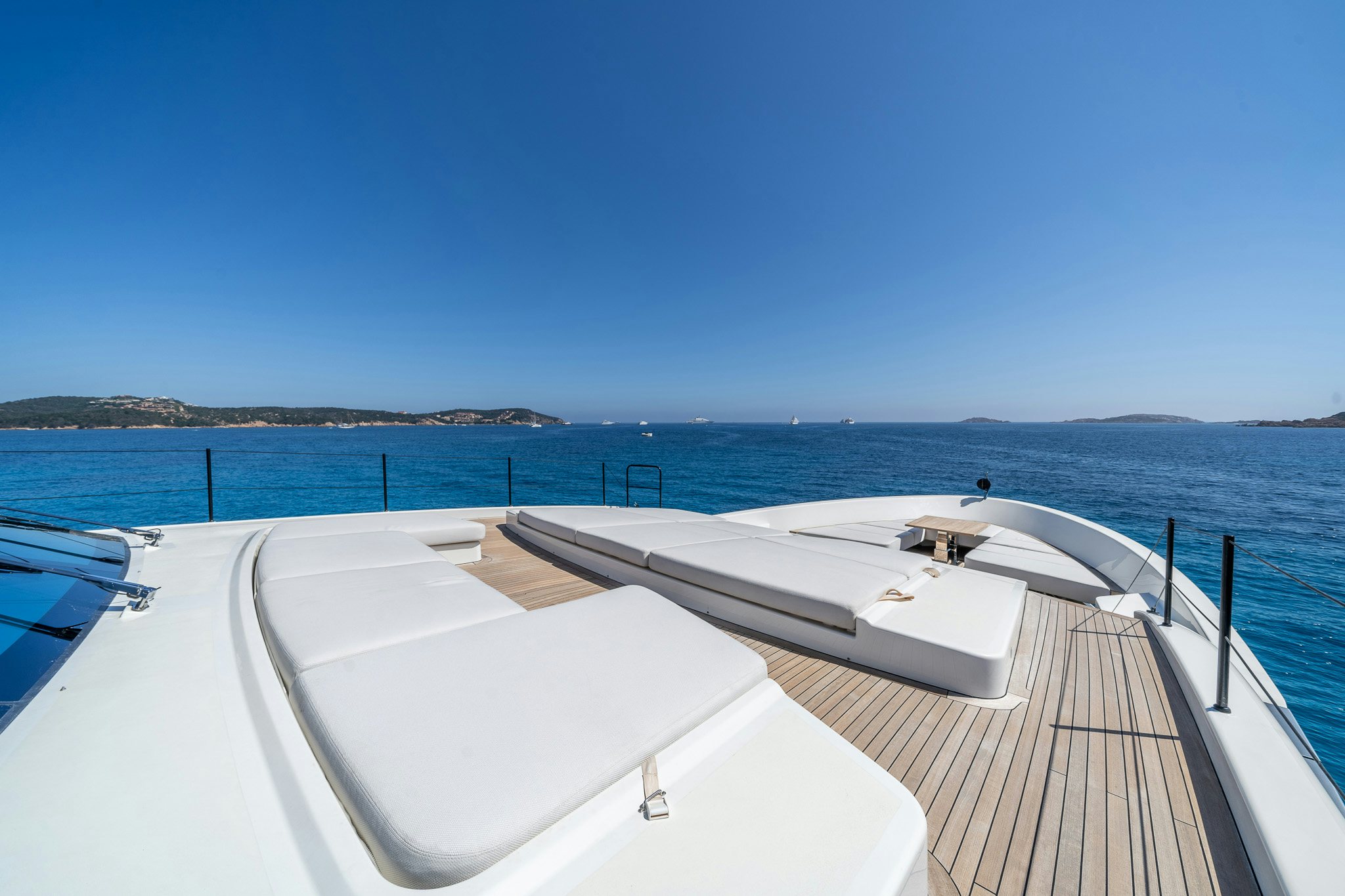 a boat on the water aboard BLUE ANGEL Yacht for Sale