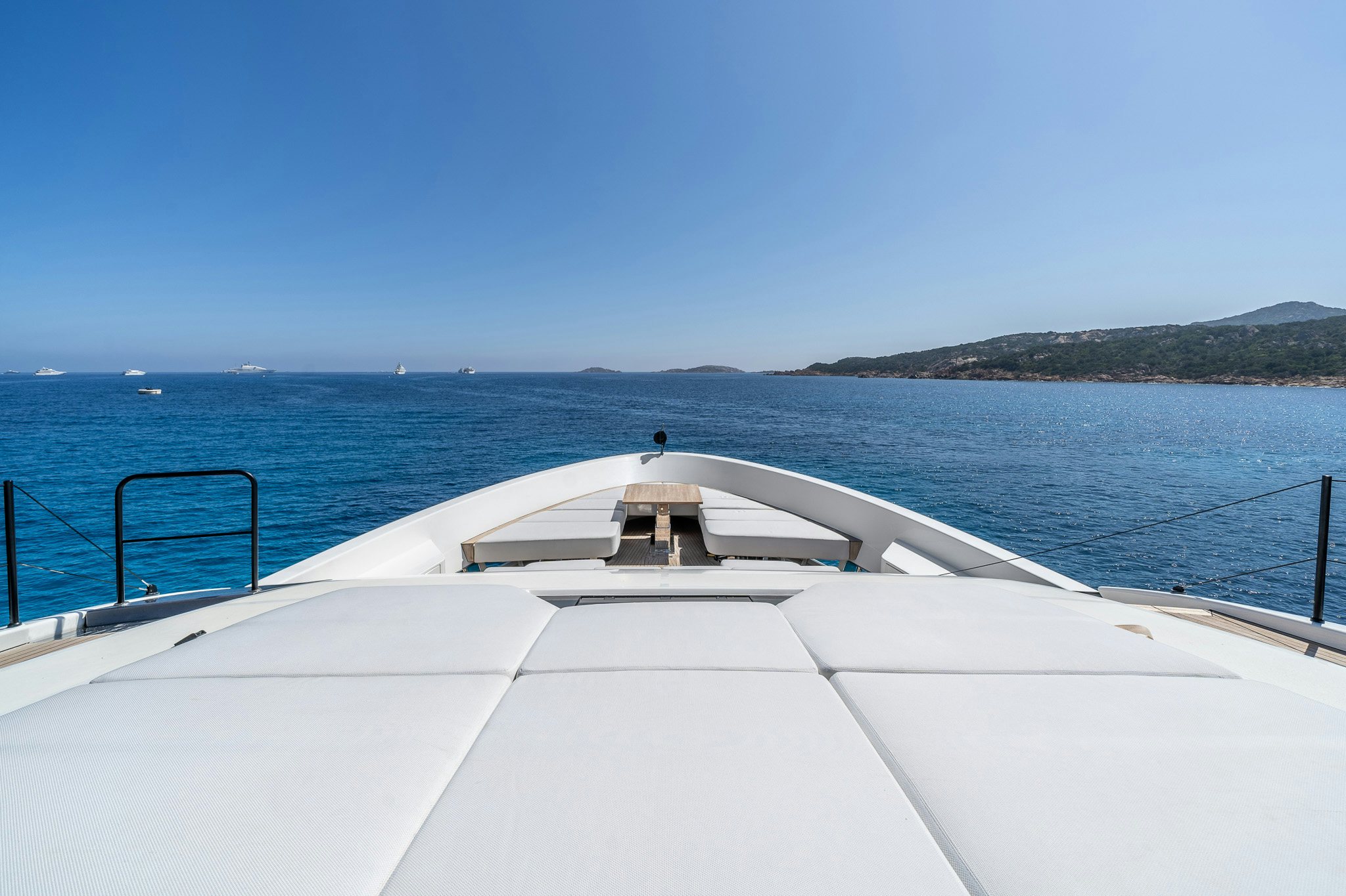a boat on the water aboard BLUE ANGEL Yacht for Sale