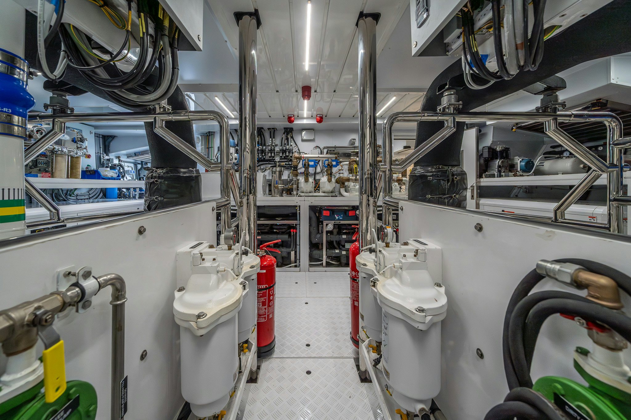 a room with several machines aboard BLUE ANGEL Yacht for Sale