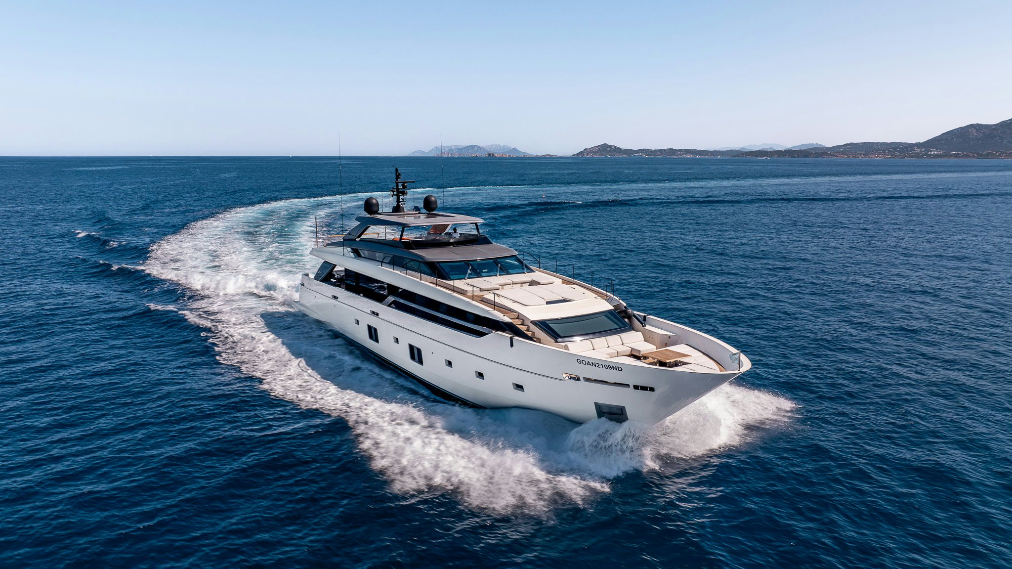 a boat on the water aboard BLUE ANGEL Yacht for Sale