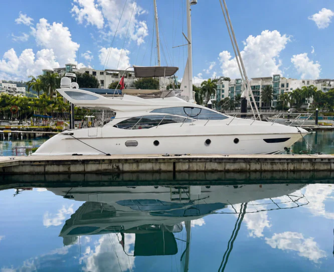 a boat on the water aboard ROCK STAR DREAMS Yacht for Sale