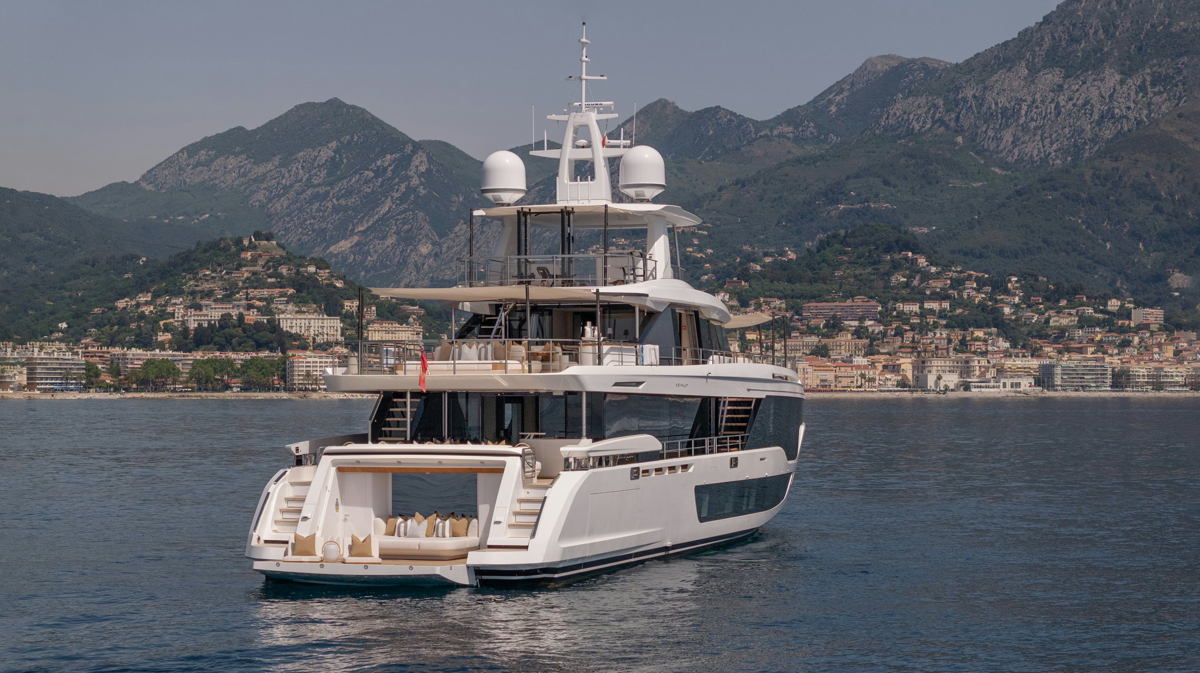 a boat on the water aboard H Yacht for Sale