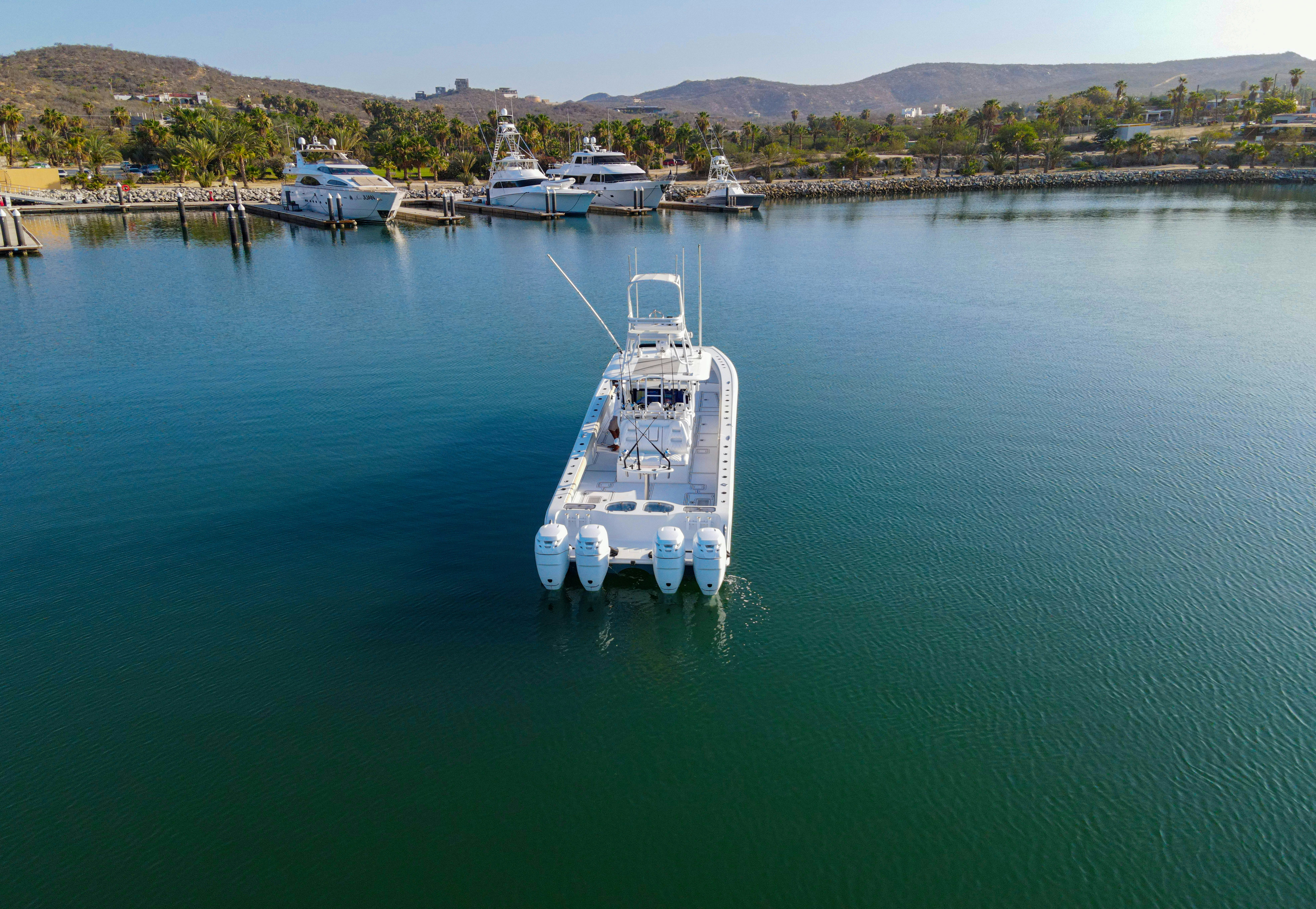 a boat on the water aboard LET'S GO Yacht for Sale