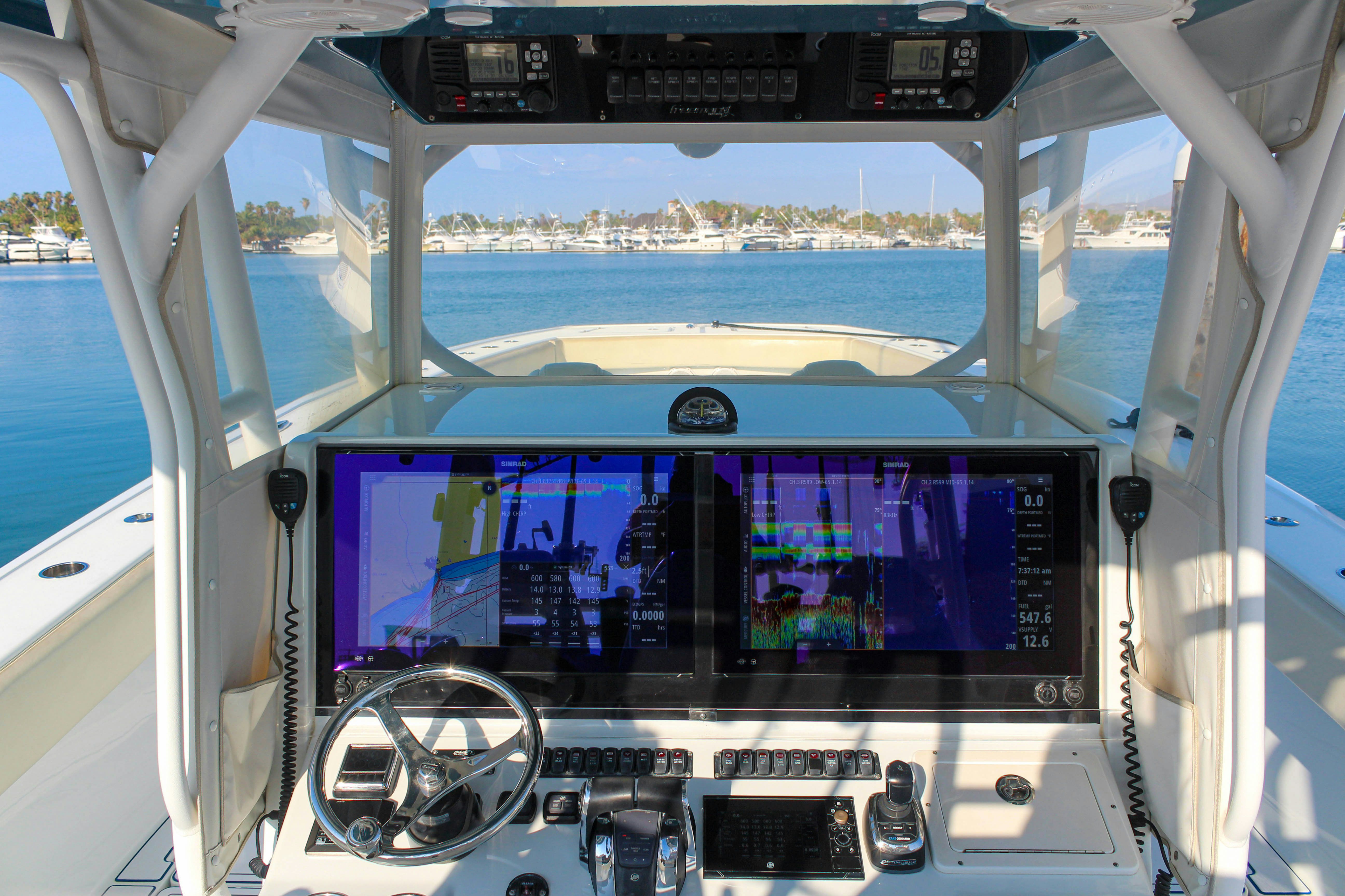 a view of a boat on the water aboard LET'S GO Yacht for Sale