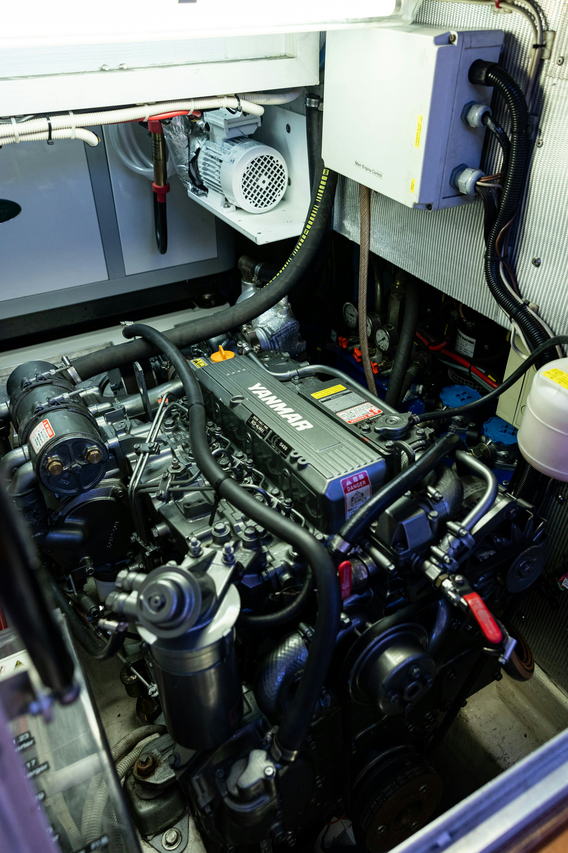 a machine with wires aboard FRIDA Yacht for Sale