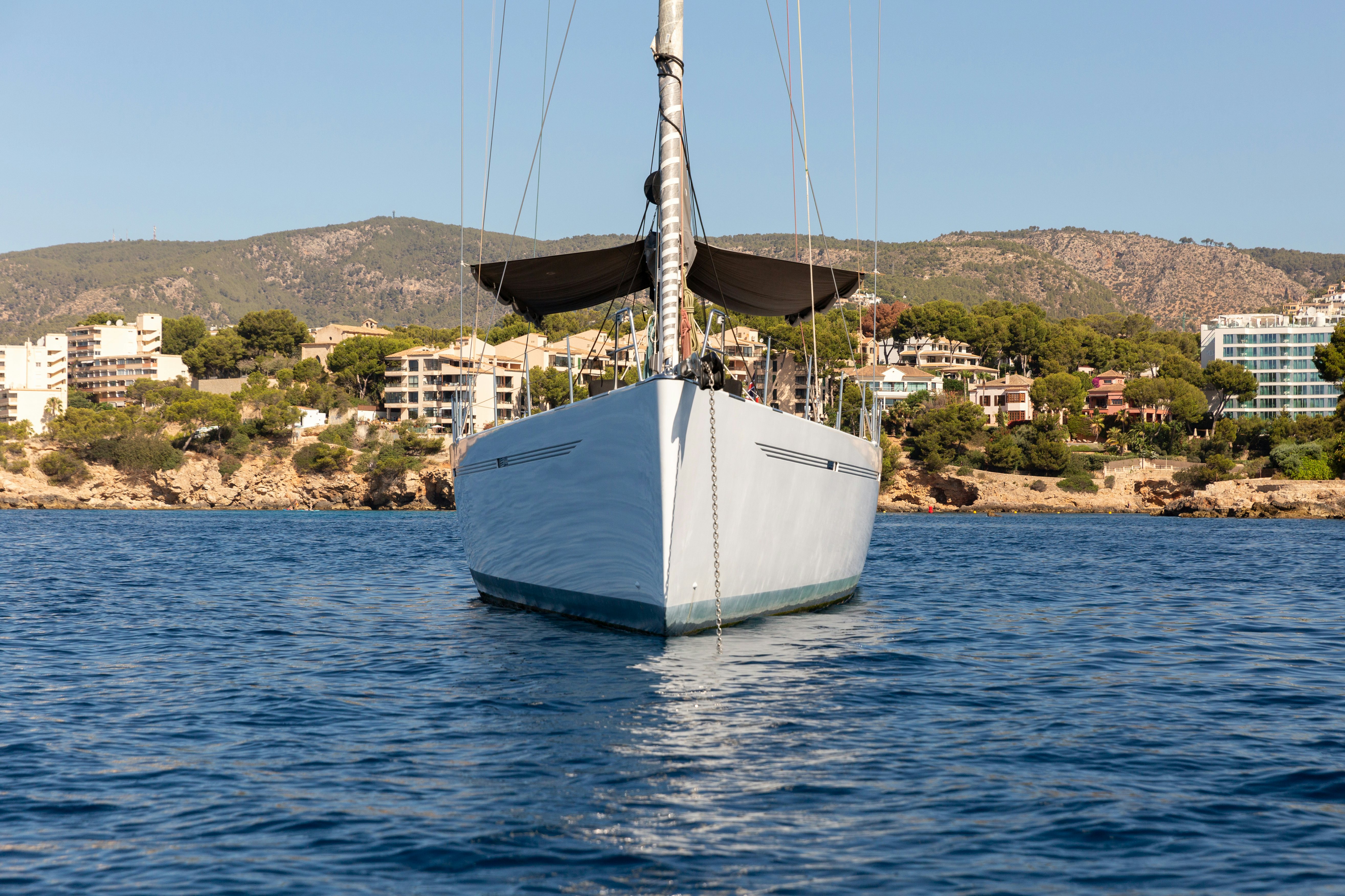 a boat in the water aboard FRIDA Yacht for Sale