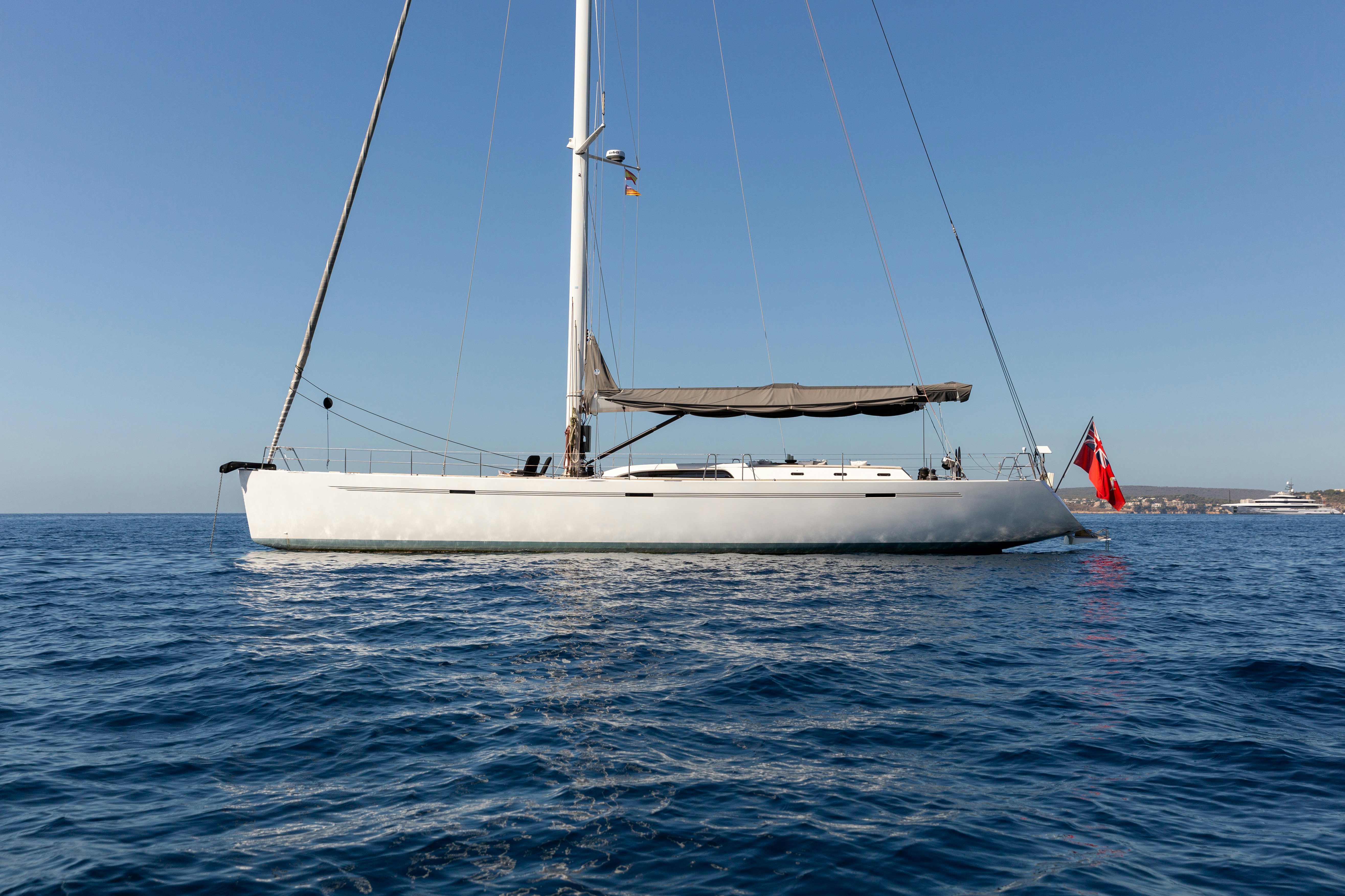 a sailboat on the water aboard FRIDA Yacht for Sale