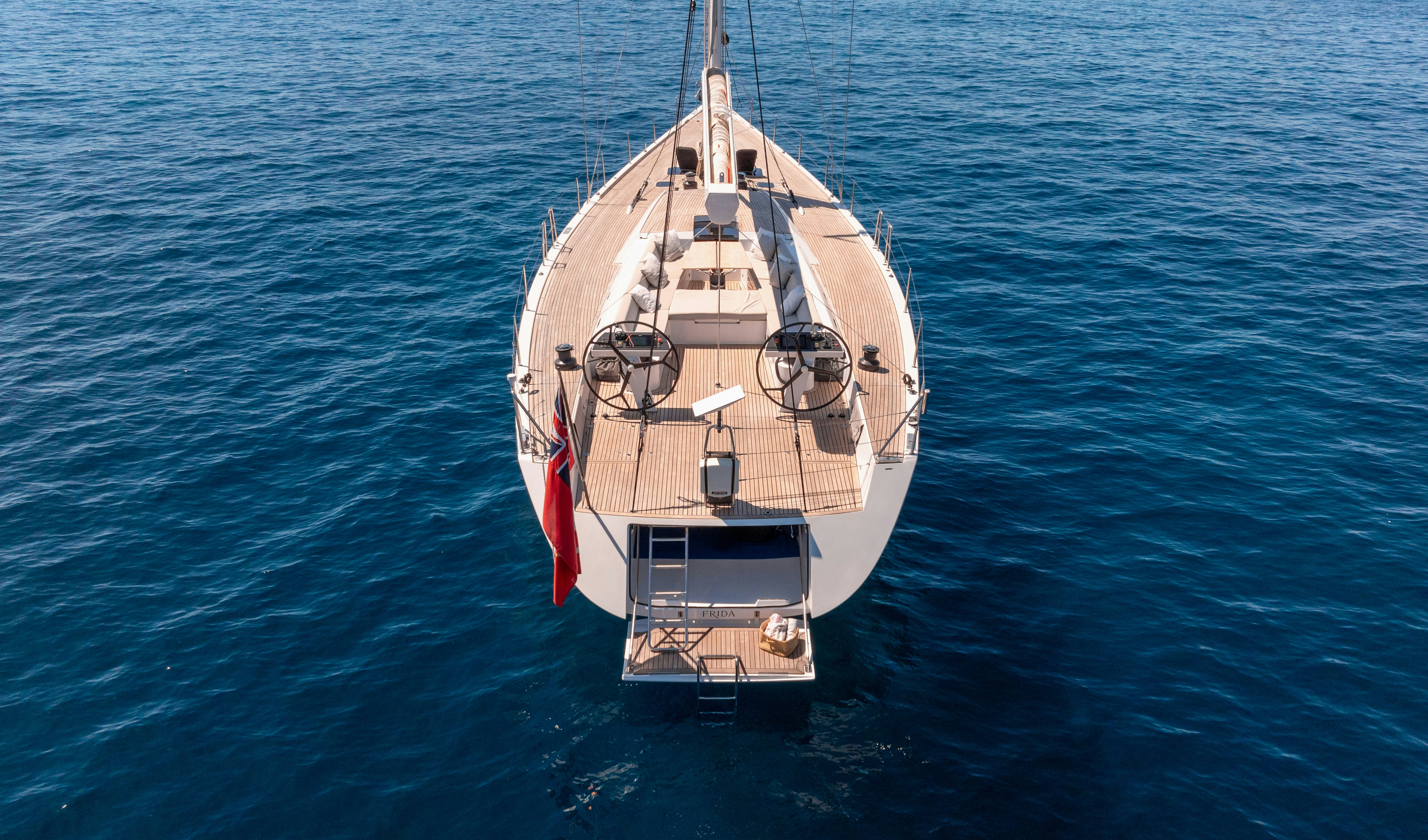 a boat in the water aboard FRIDA Yacht for Sale
