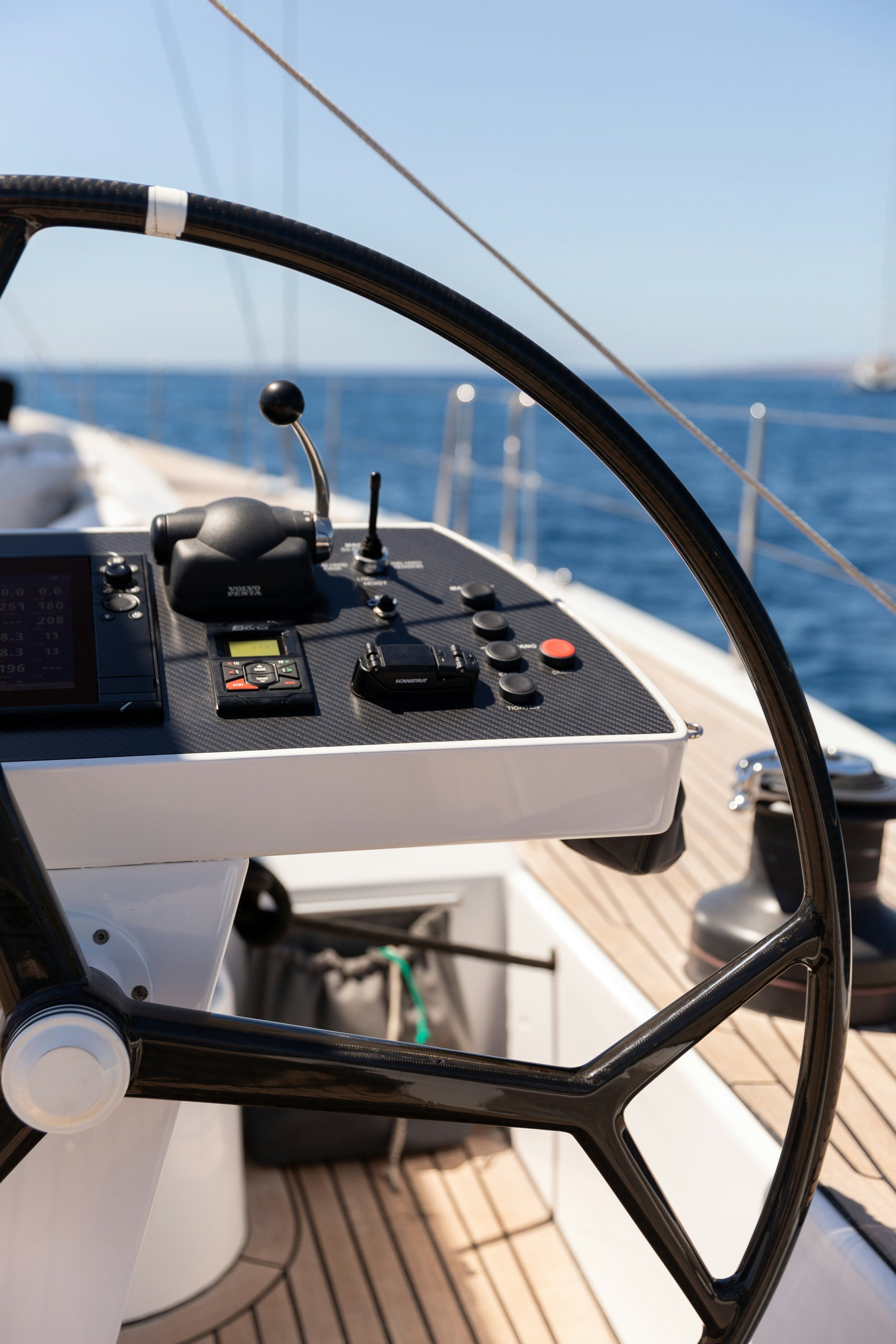 a boat on the water aboard FRIDA Yacht for Sale
