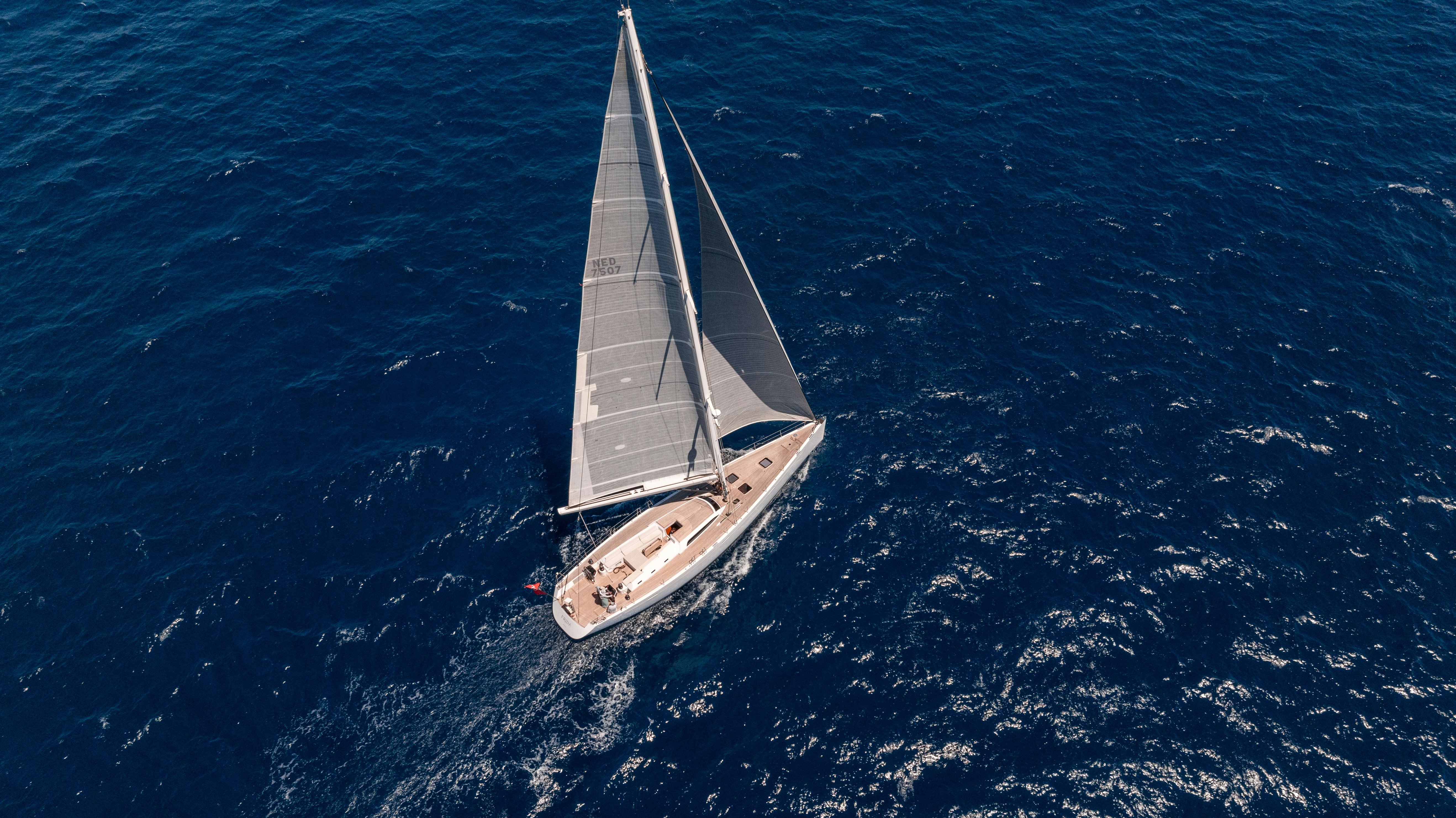 a boat in the water aboard FRIDA Yacht for Sale