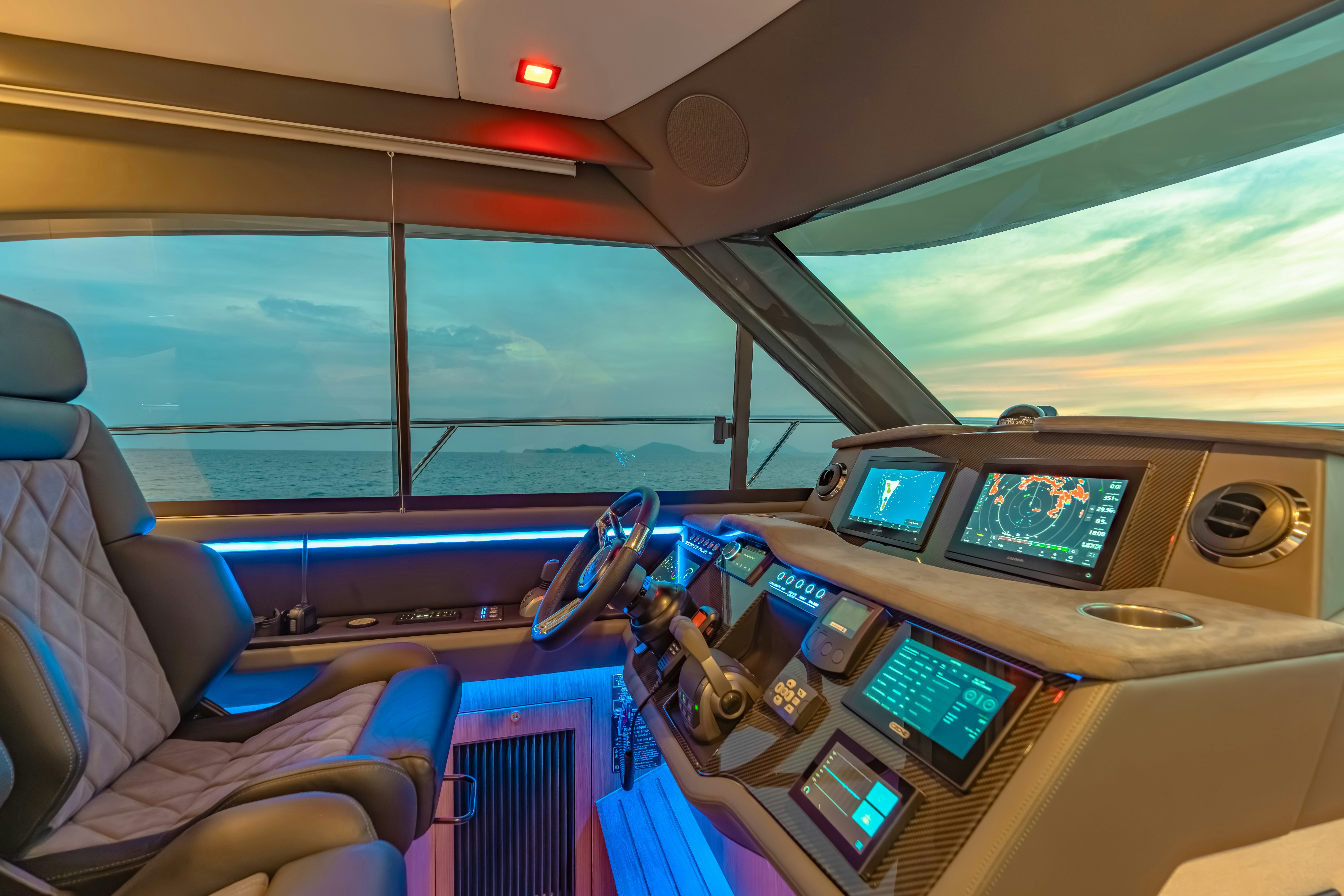 inside of a plane aboard RIVIERA 4600 SPORT YACHT Yacht for Sale