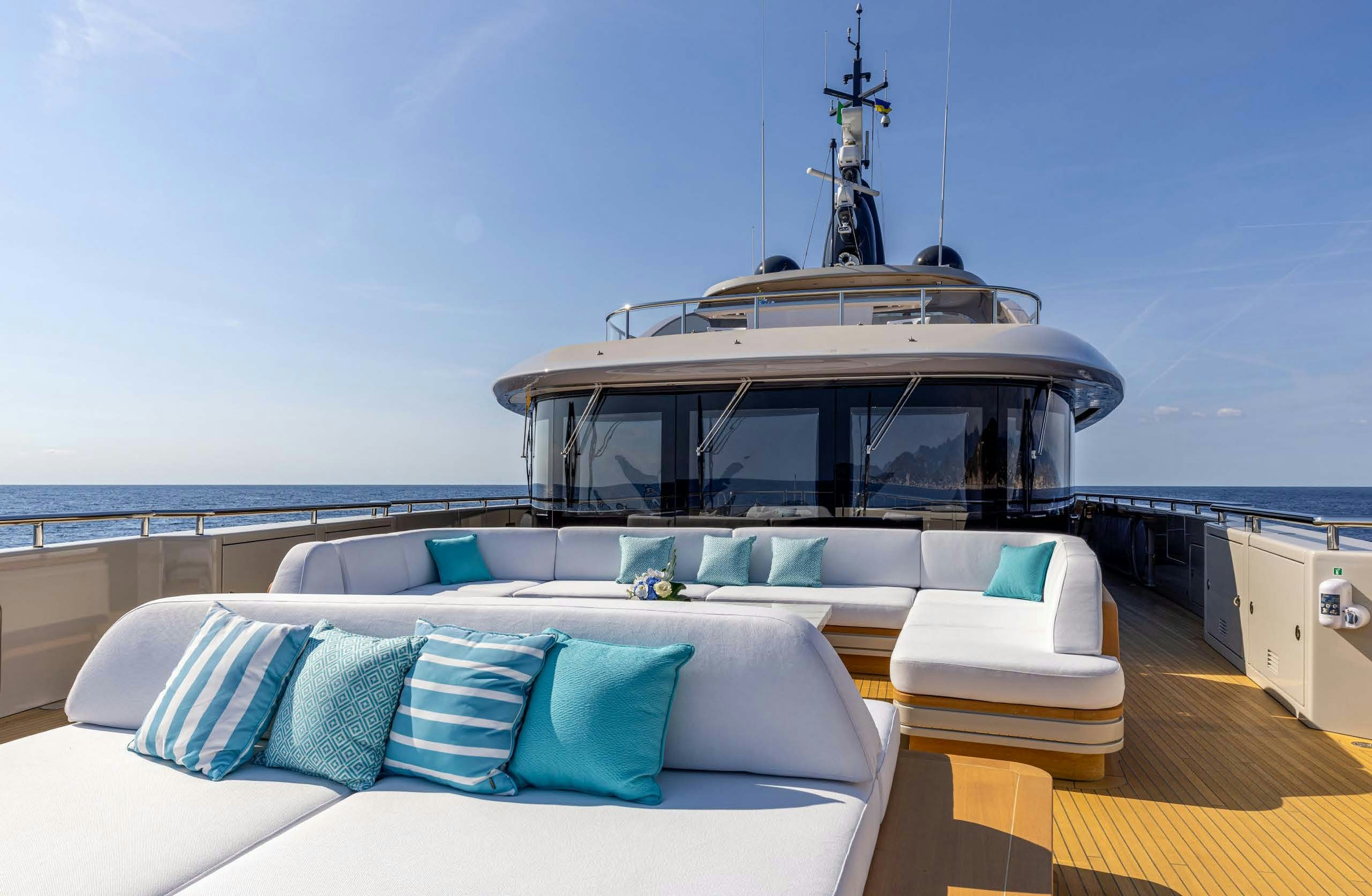 a boat on a boat aboard IRYNA II Yacht for Sale