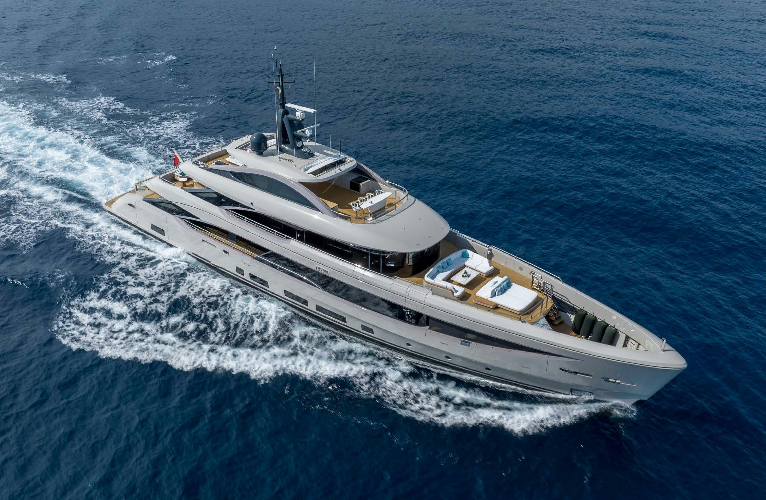 a boat on the water aboard IRYNA II Yacht for Sale