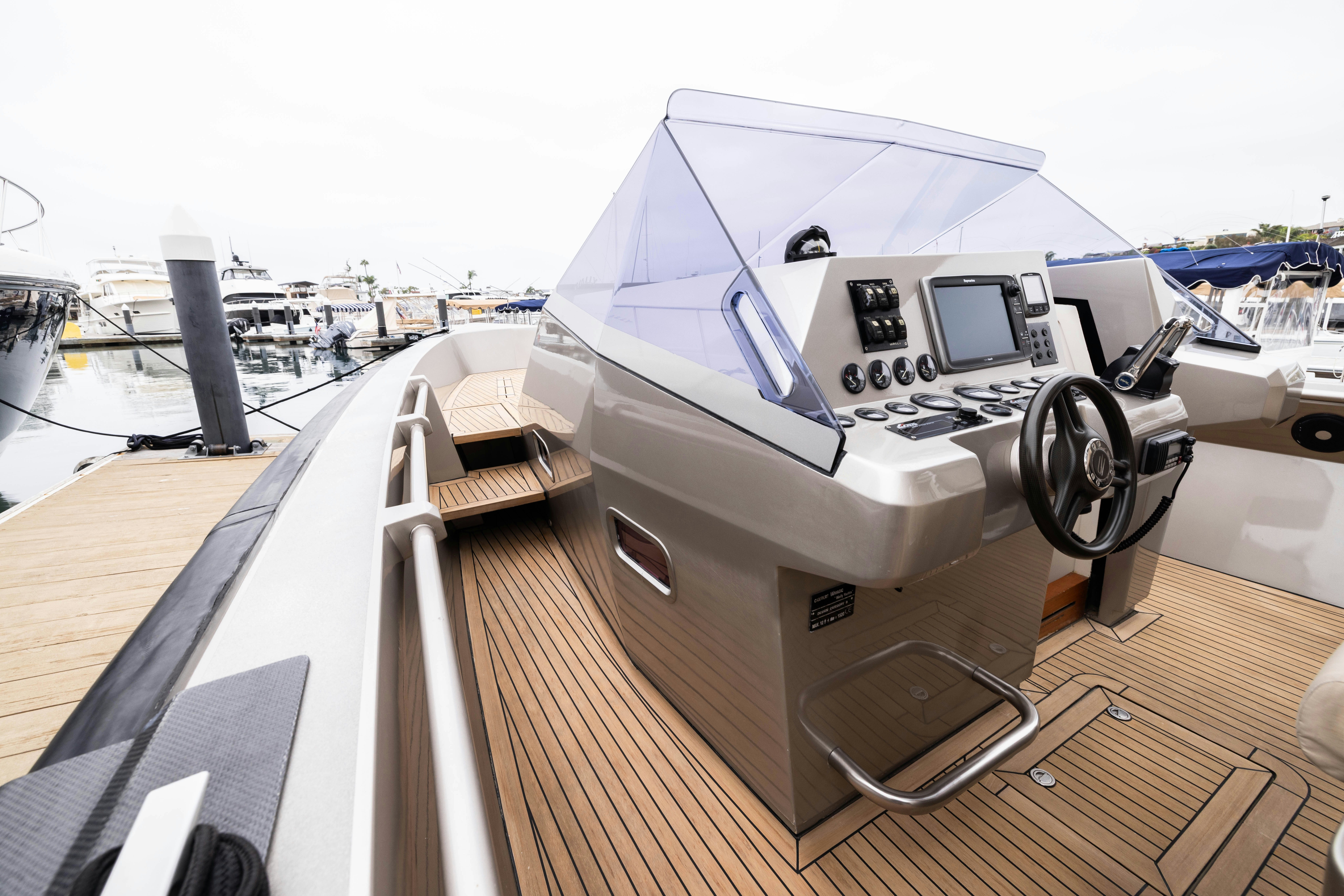 a dashboard of a car aboard FAN SEA II Yacht for Sale