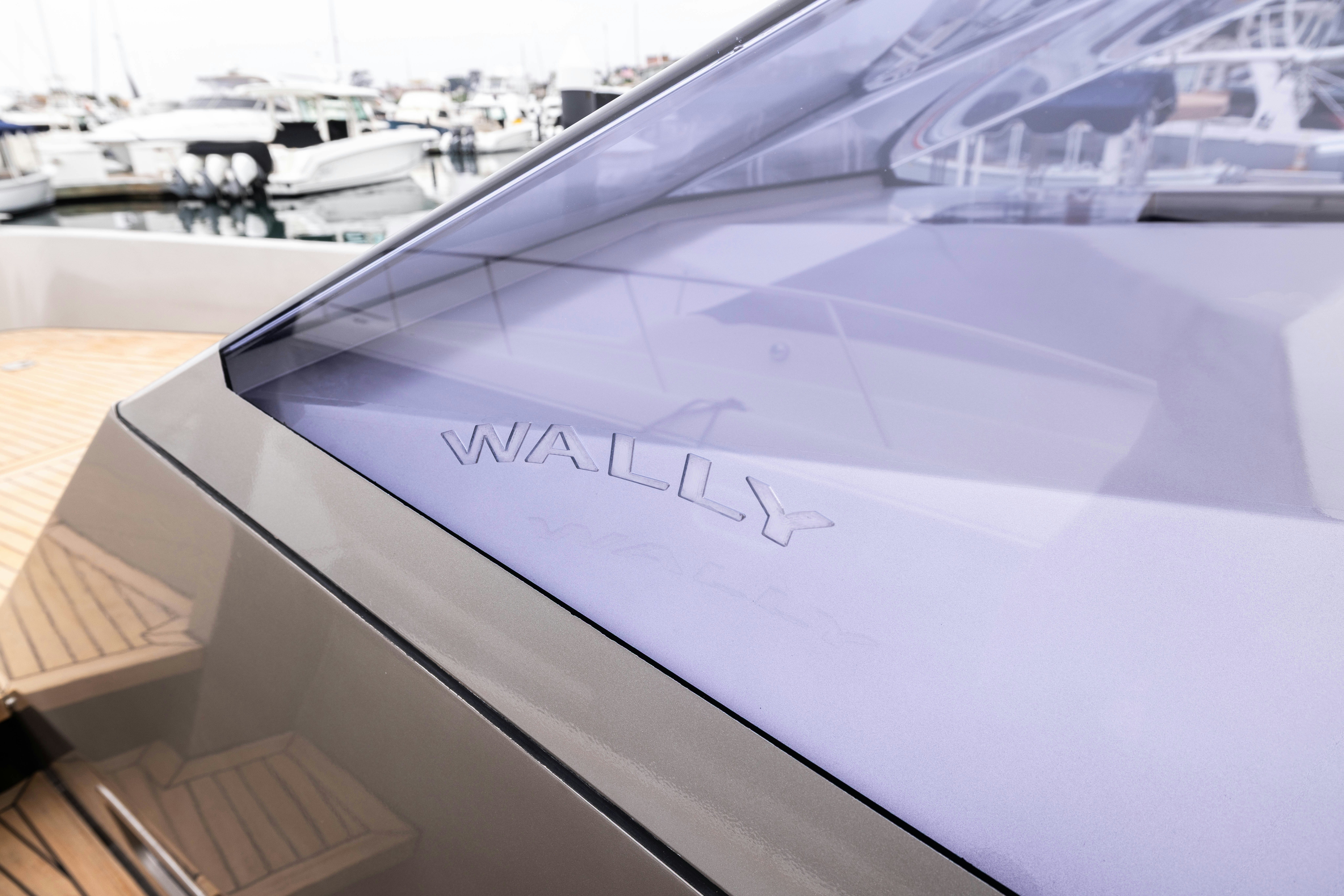 a close-up of a white airplane aboard FAN SEA II Yacht for Sale