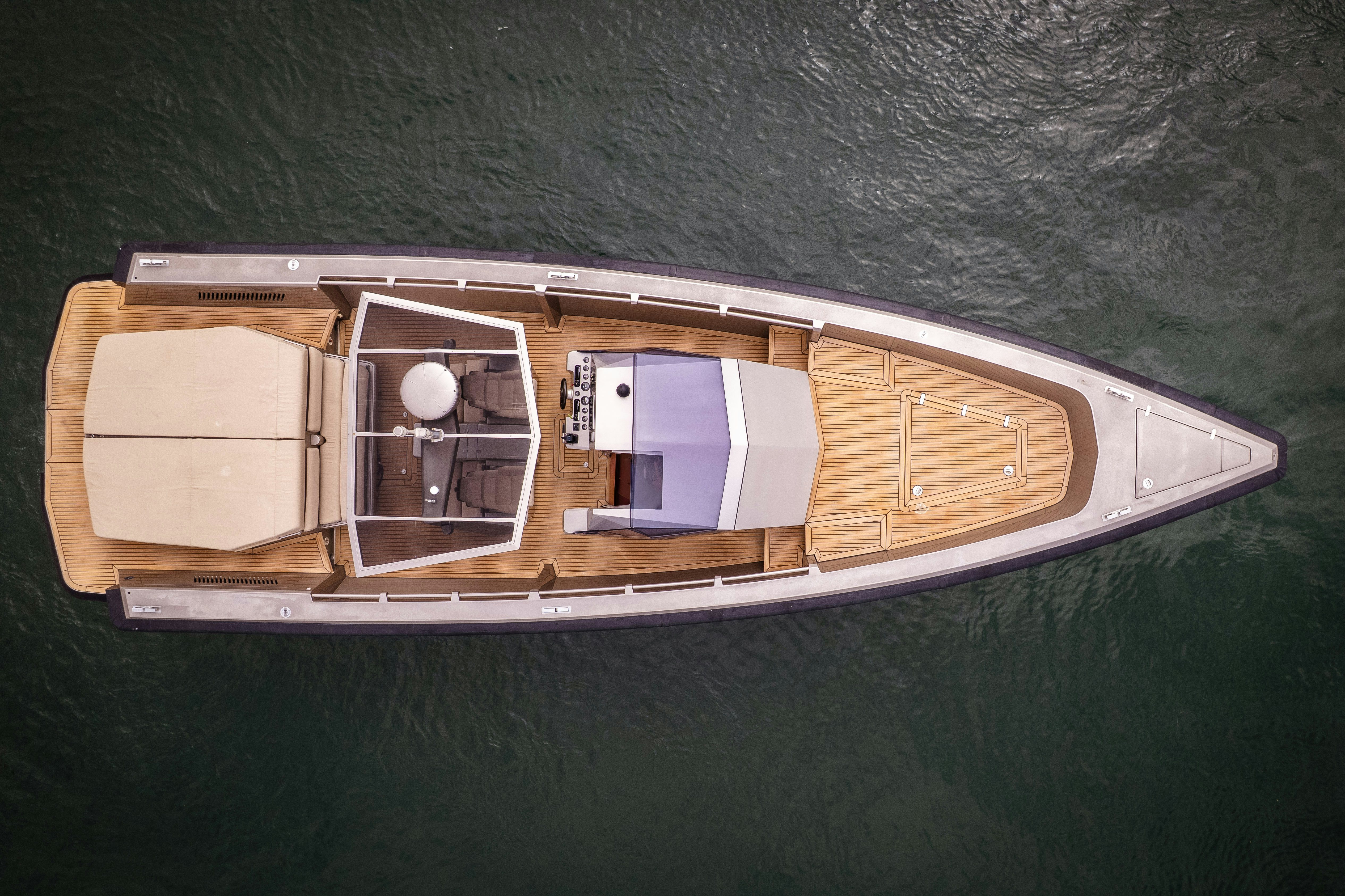 a small wooden box with a small window aboard FAN SEA II Yacht for Sale