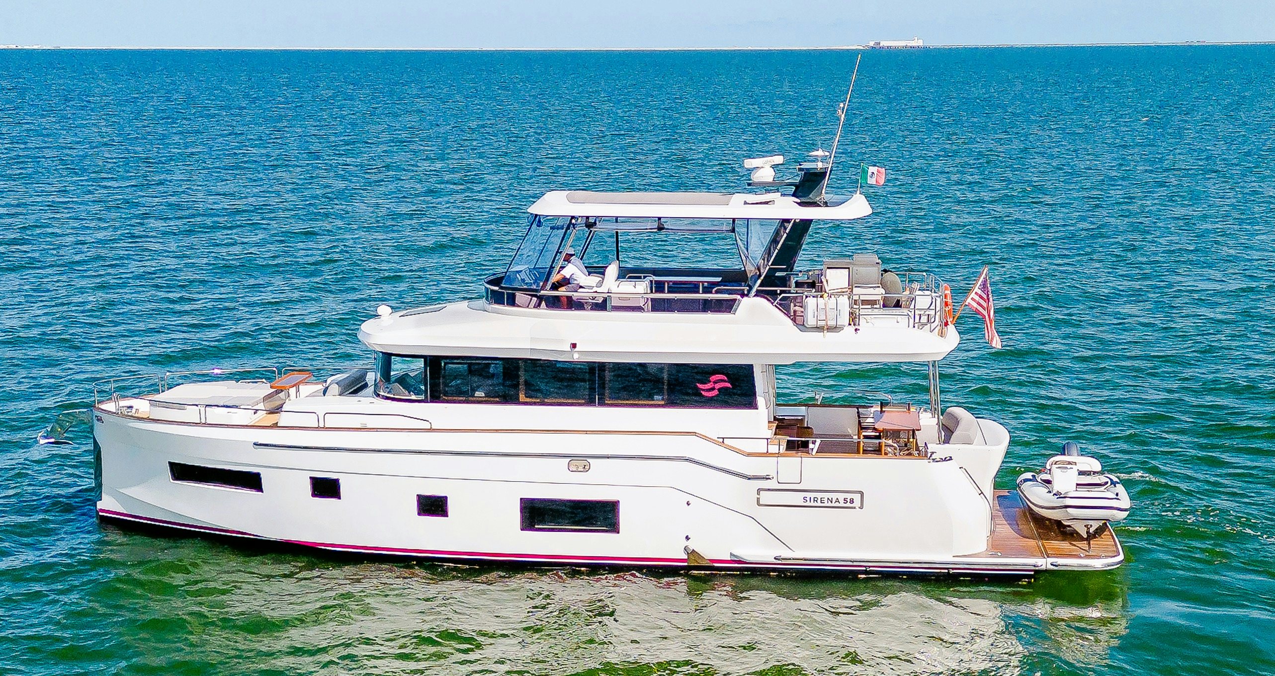 a boat on the water aboard VIAKAREY Yacht for Sale