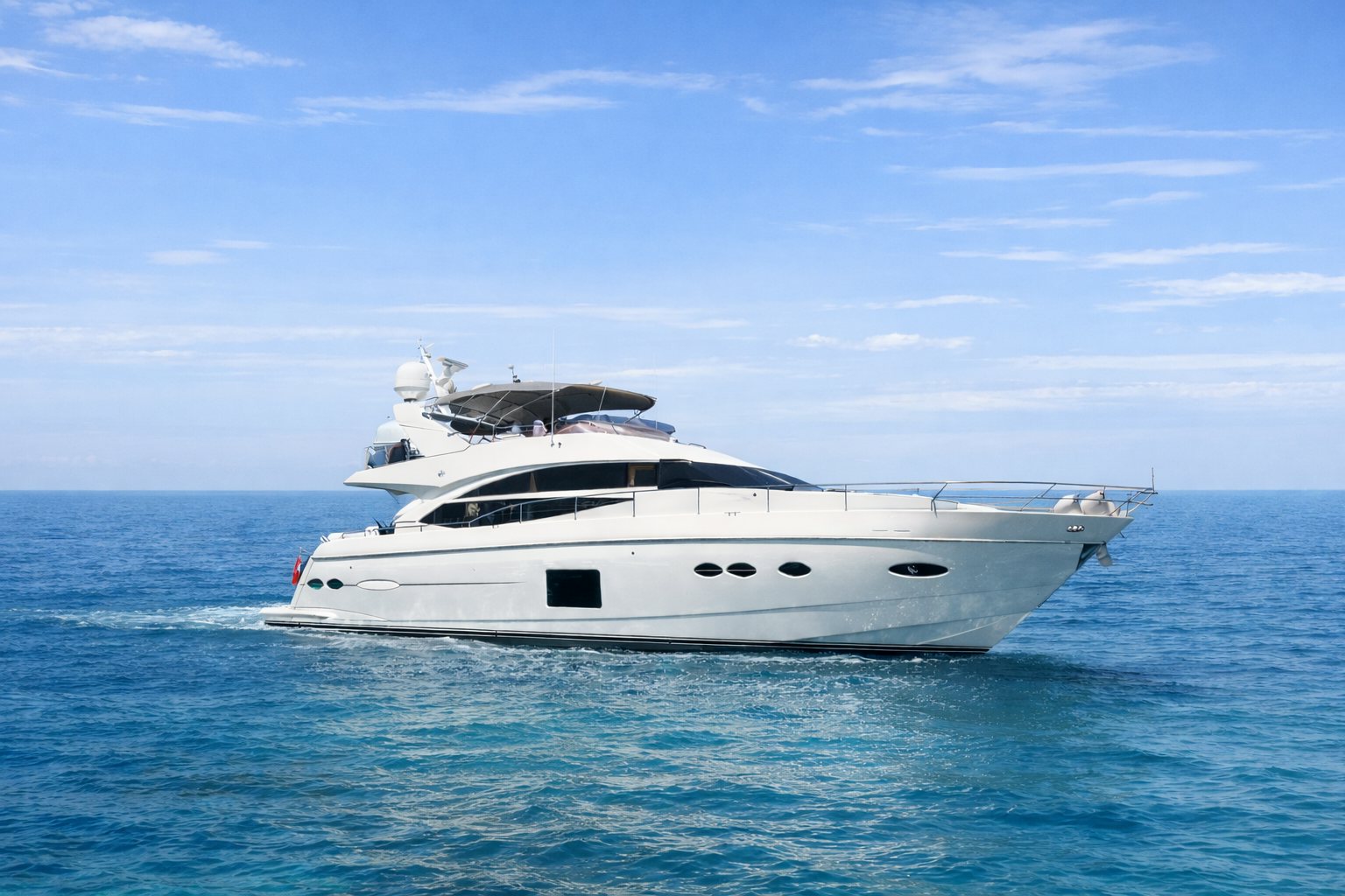 a white yacht in the water aboard GRAND CRU Yacht for Sale