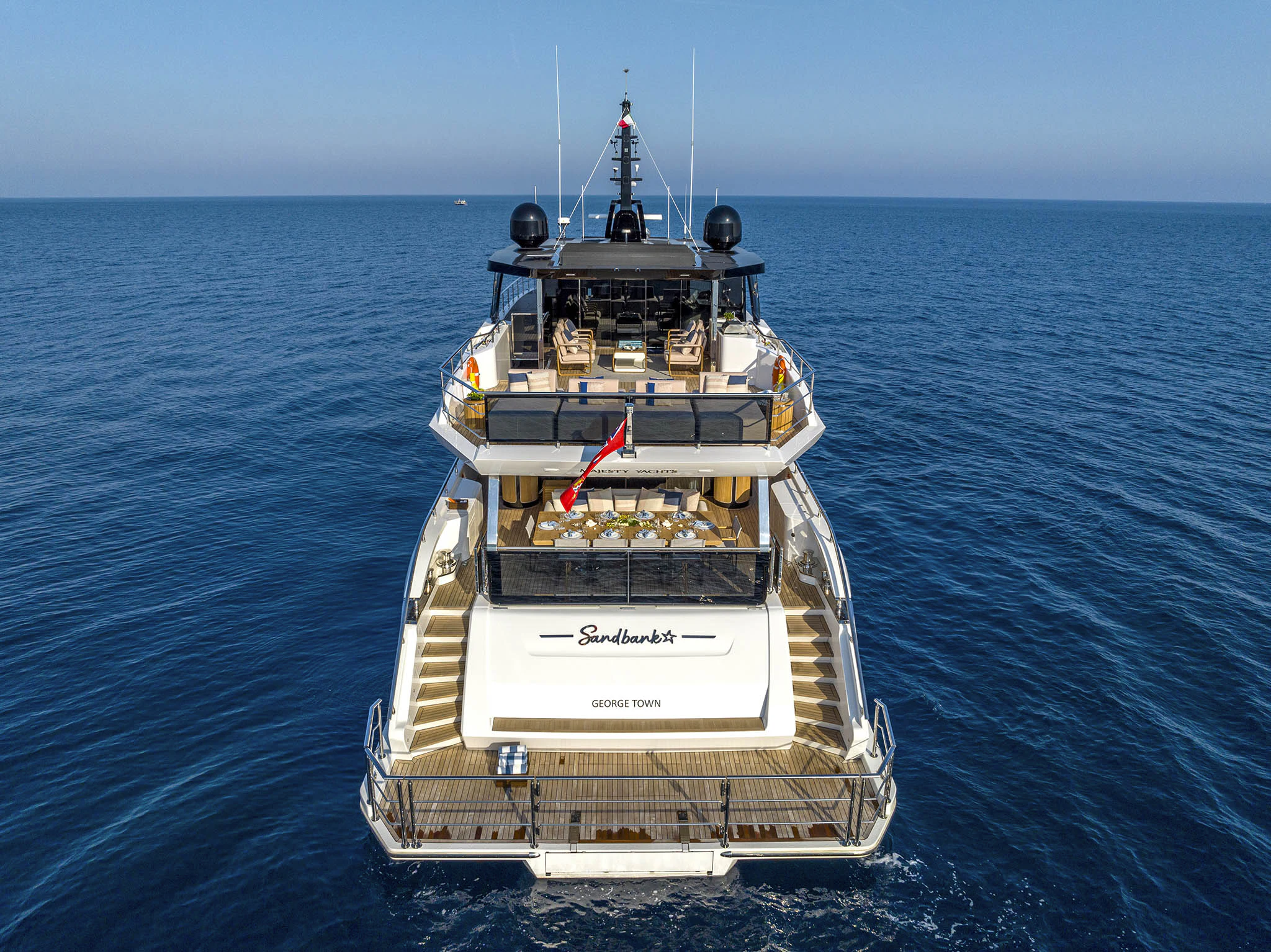 a boat in the water aboard ALKHADRA Yacht for Charter