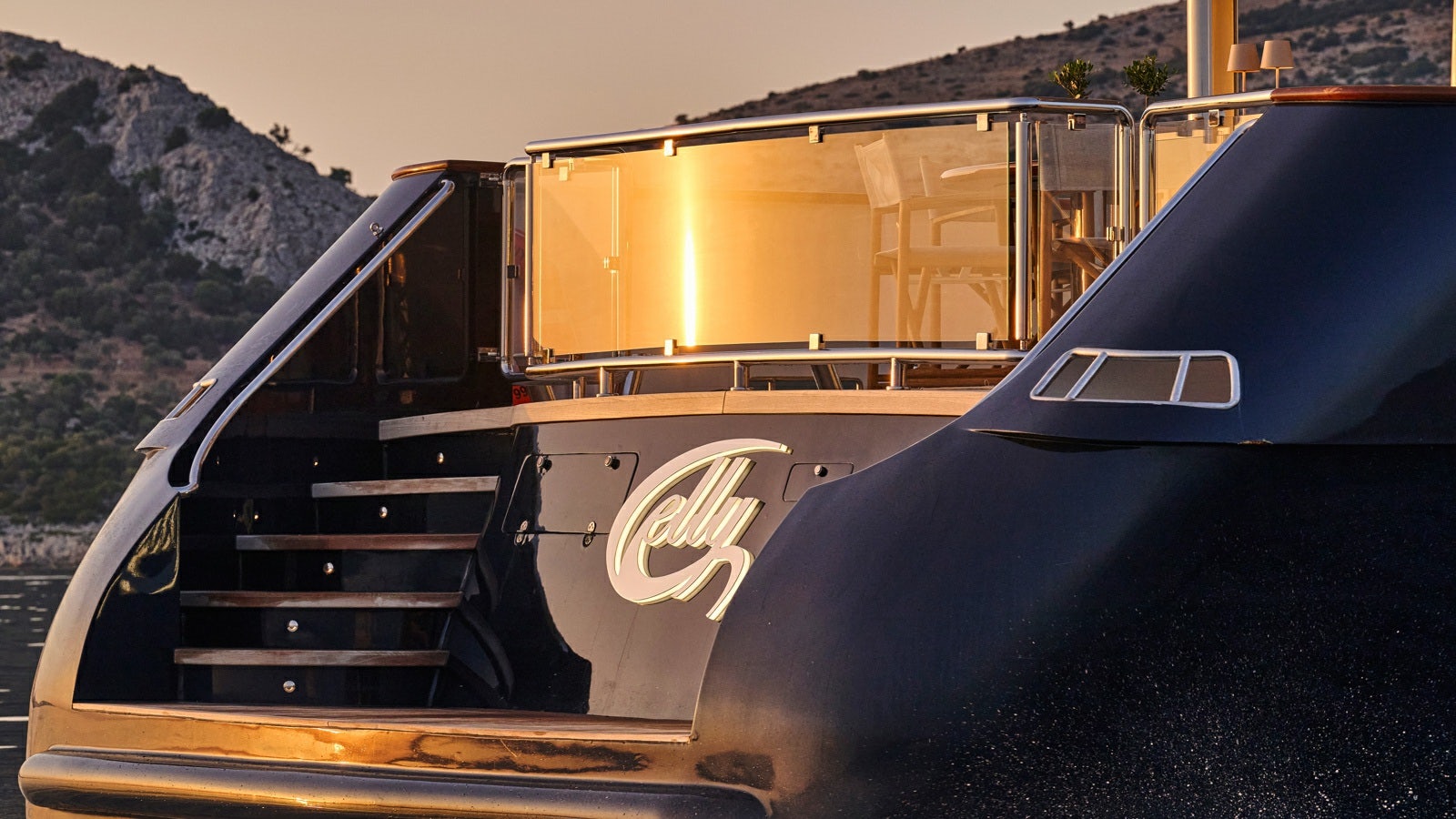 a large metal object on a boat aboard GELLY Yacht for Charter