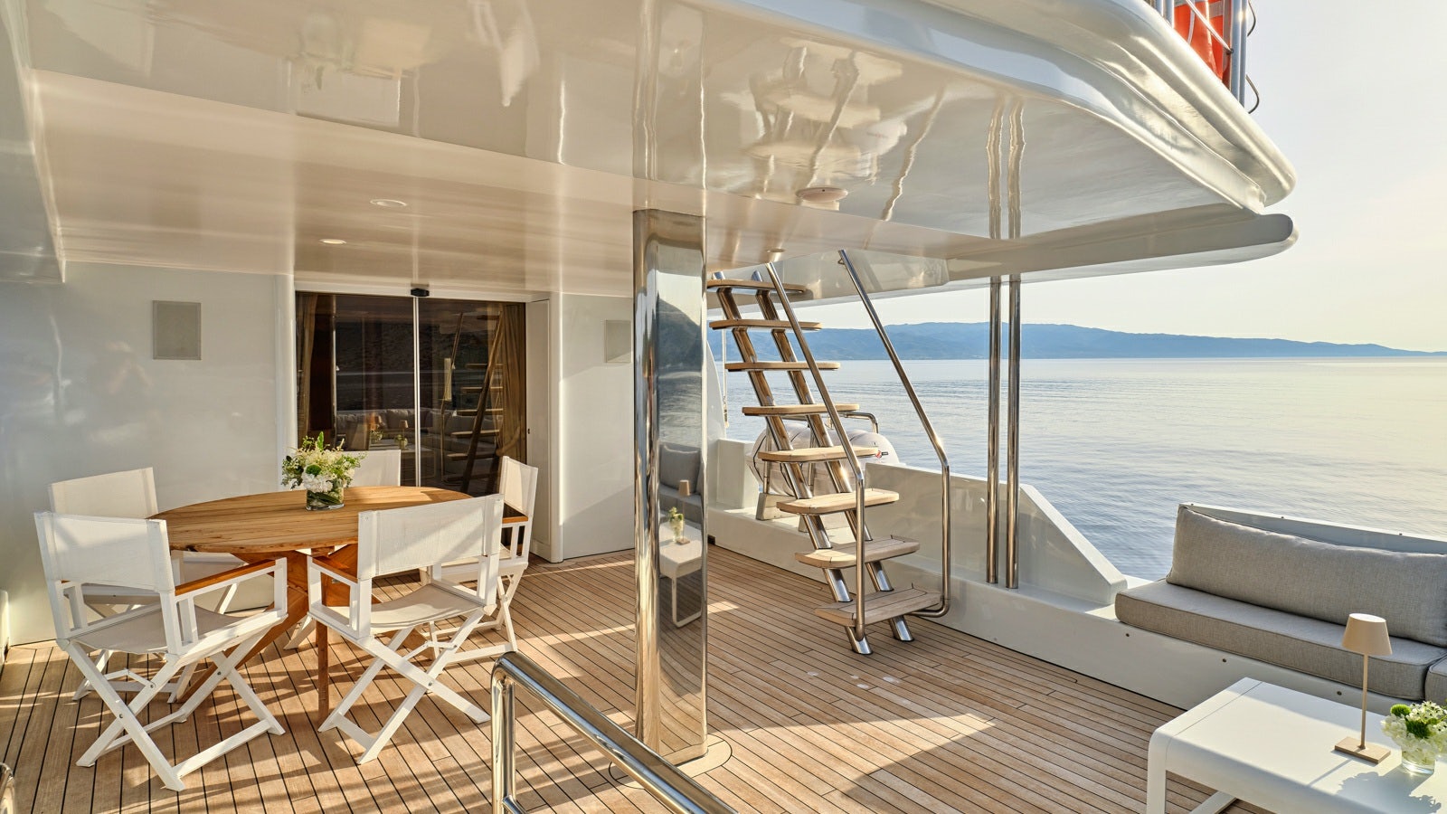 a room with a slide aboard GELLY Yacht for Charter