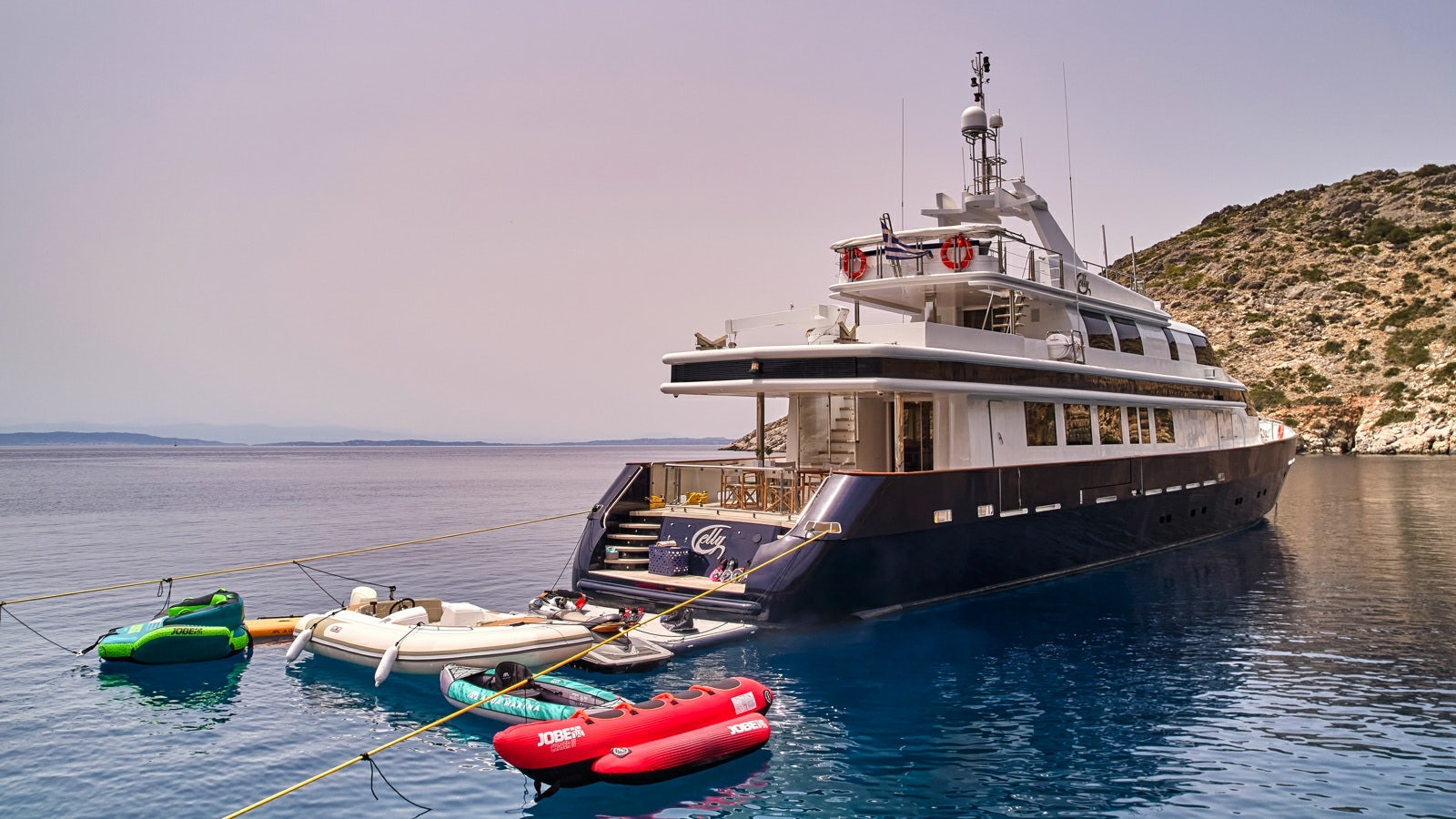 a boat on the water aboard GELLY Yacht for Charter