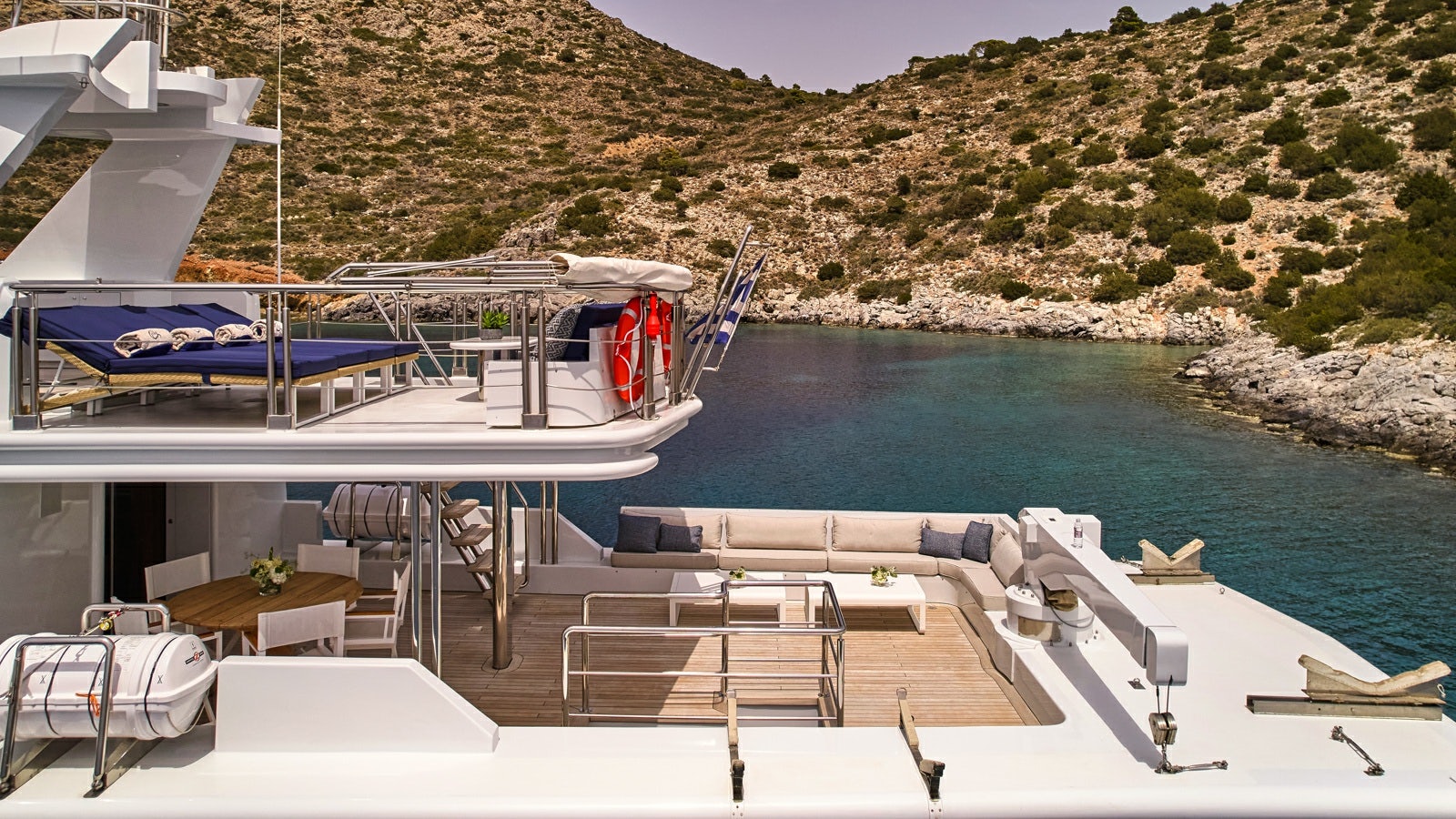 a boat on the water aboard GELLY Yacht for Charter