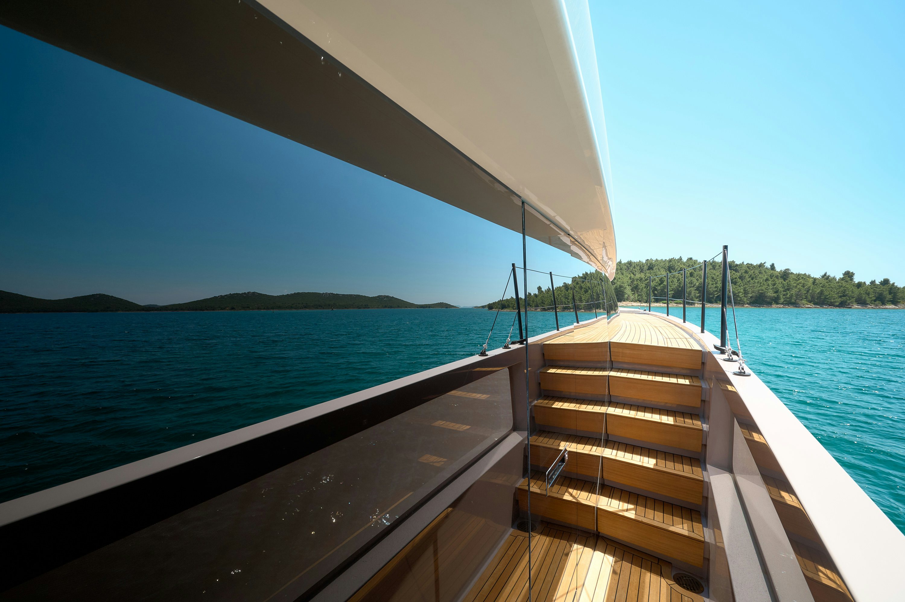 a boat on the water aboard AZZURRI Yacht for Charter