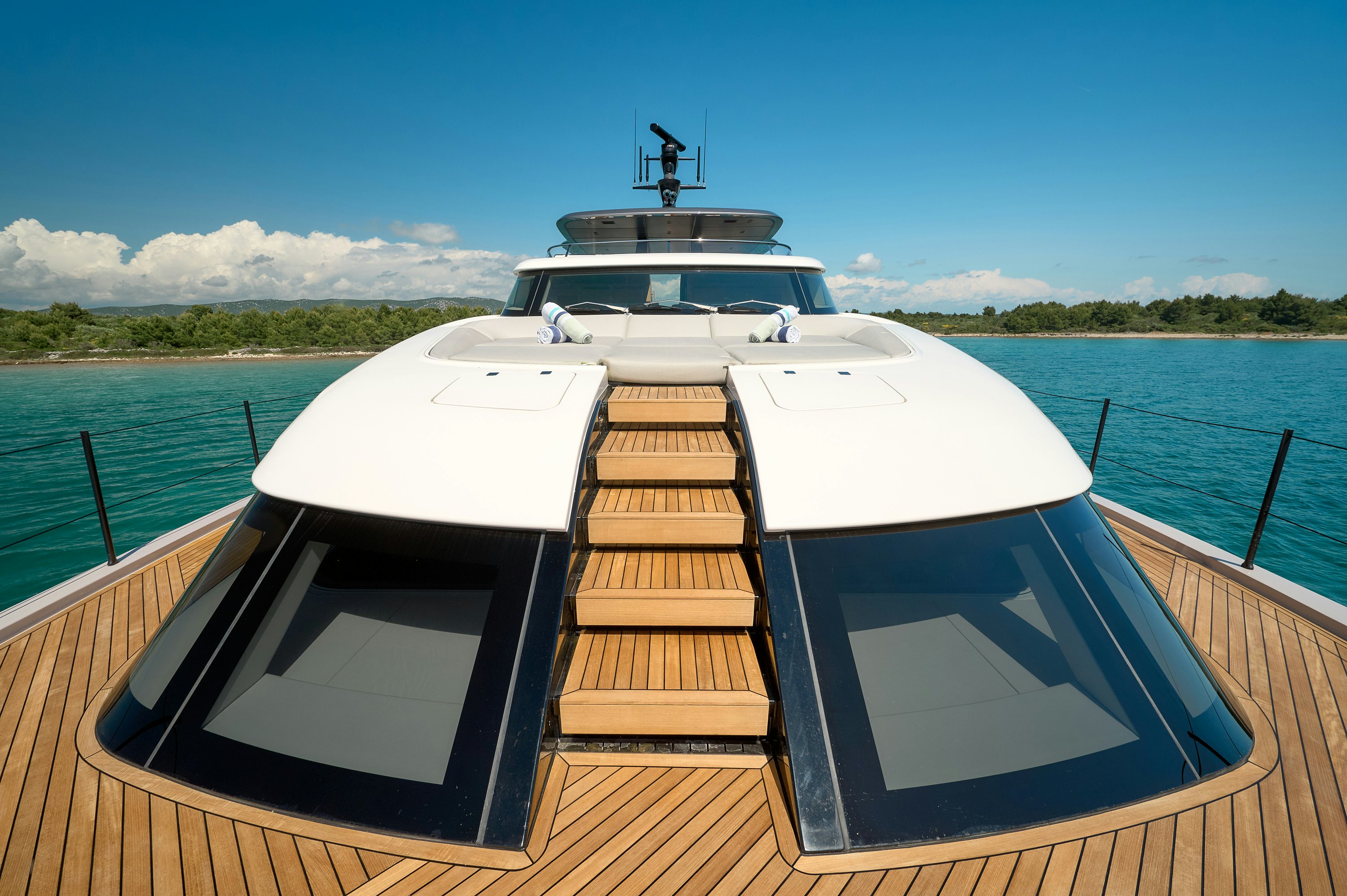 a boat on a body of water aboard AZZURRI Yacht for Charter
