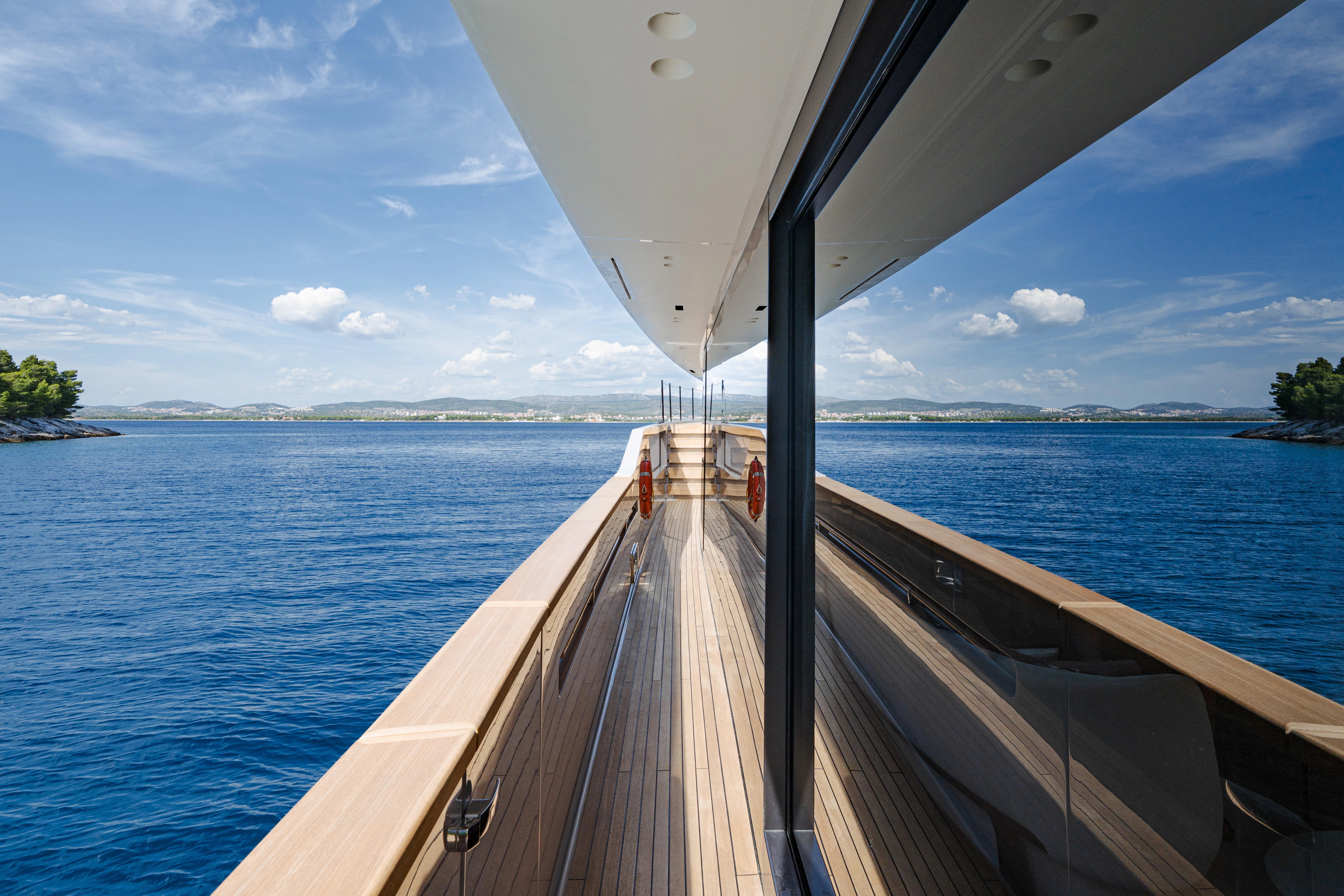 a boat on the water aboard AZZURRI Yacht for Charter