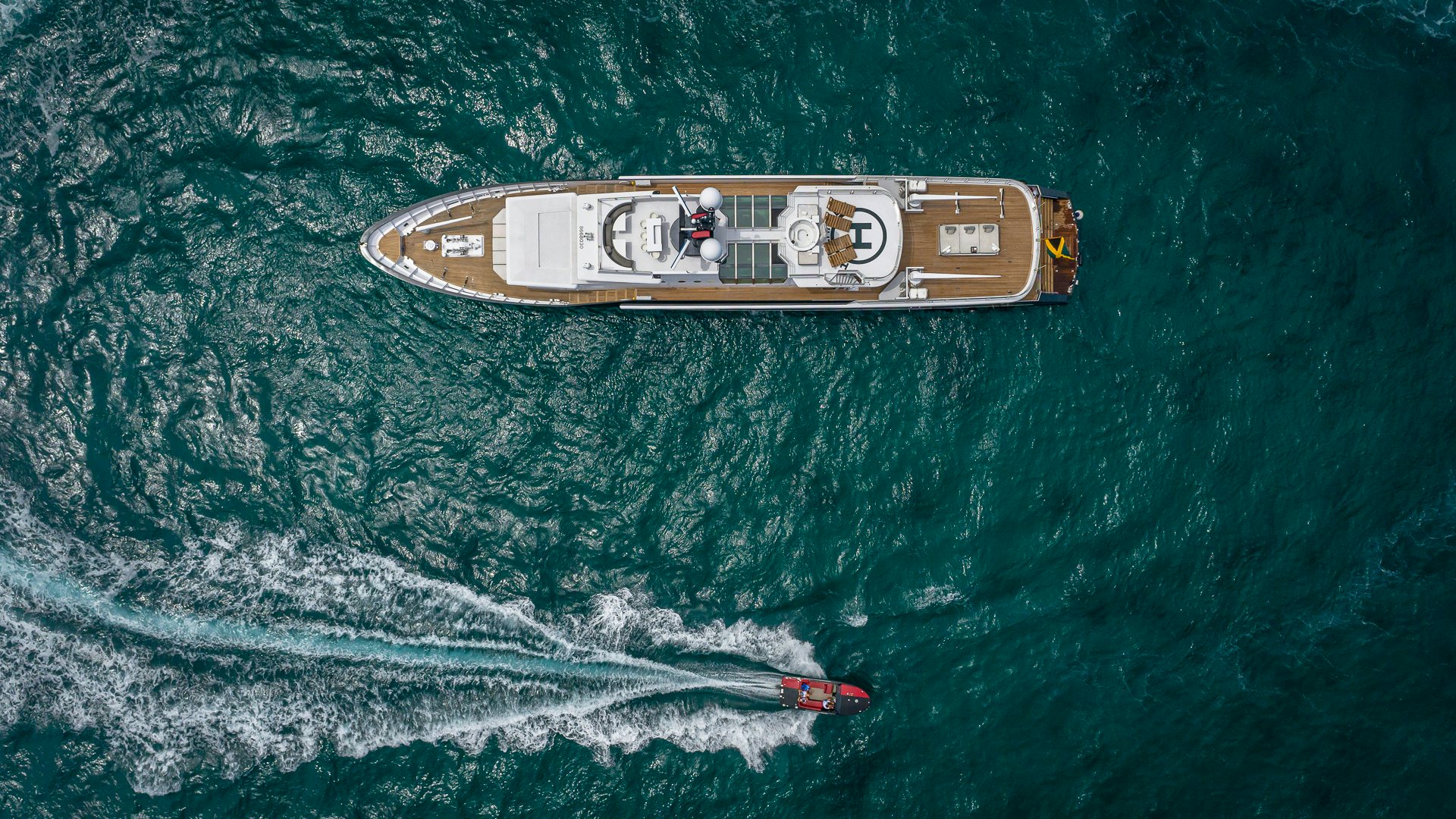 graphical user interface aboard HIGHLANDER Yacht for Charter