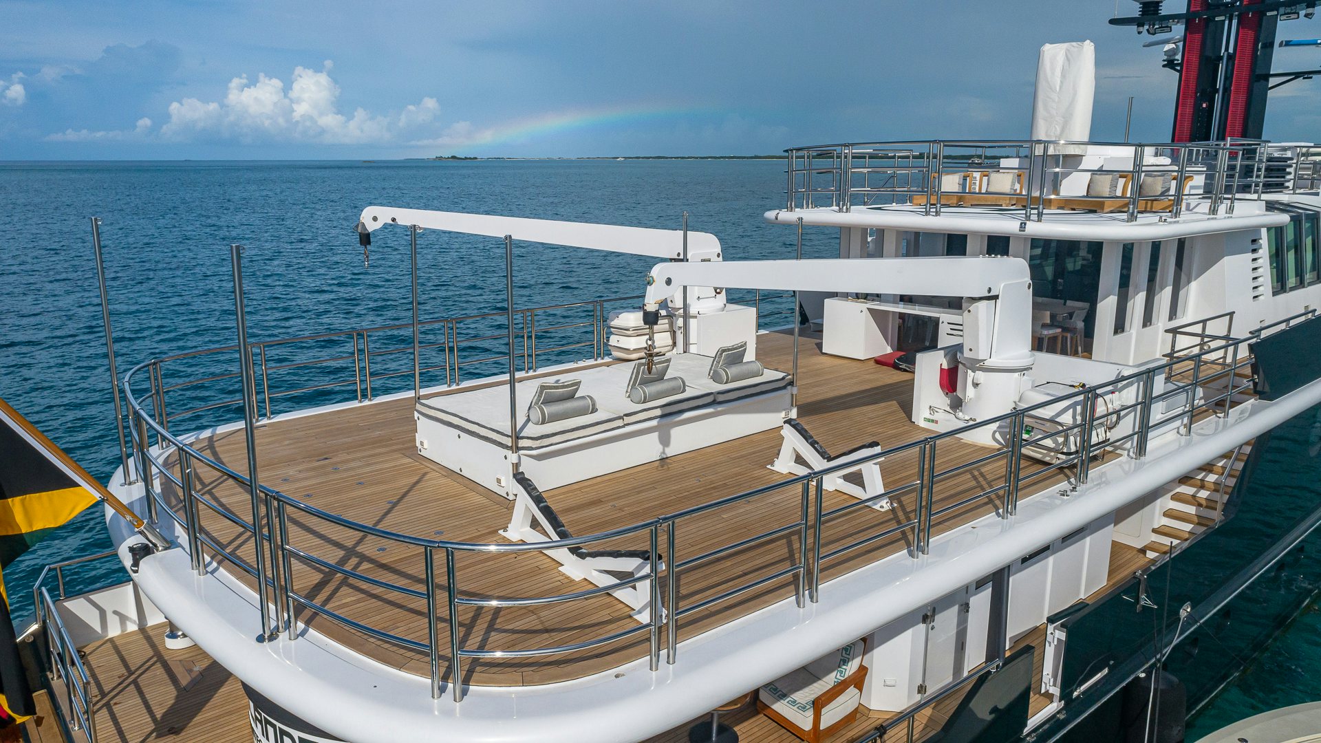 a boat on the water aboard HIGHLANDER Yacht for Charter