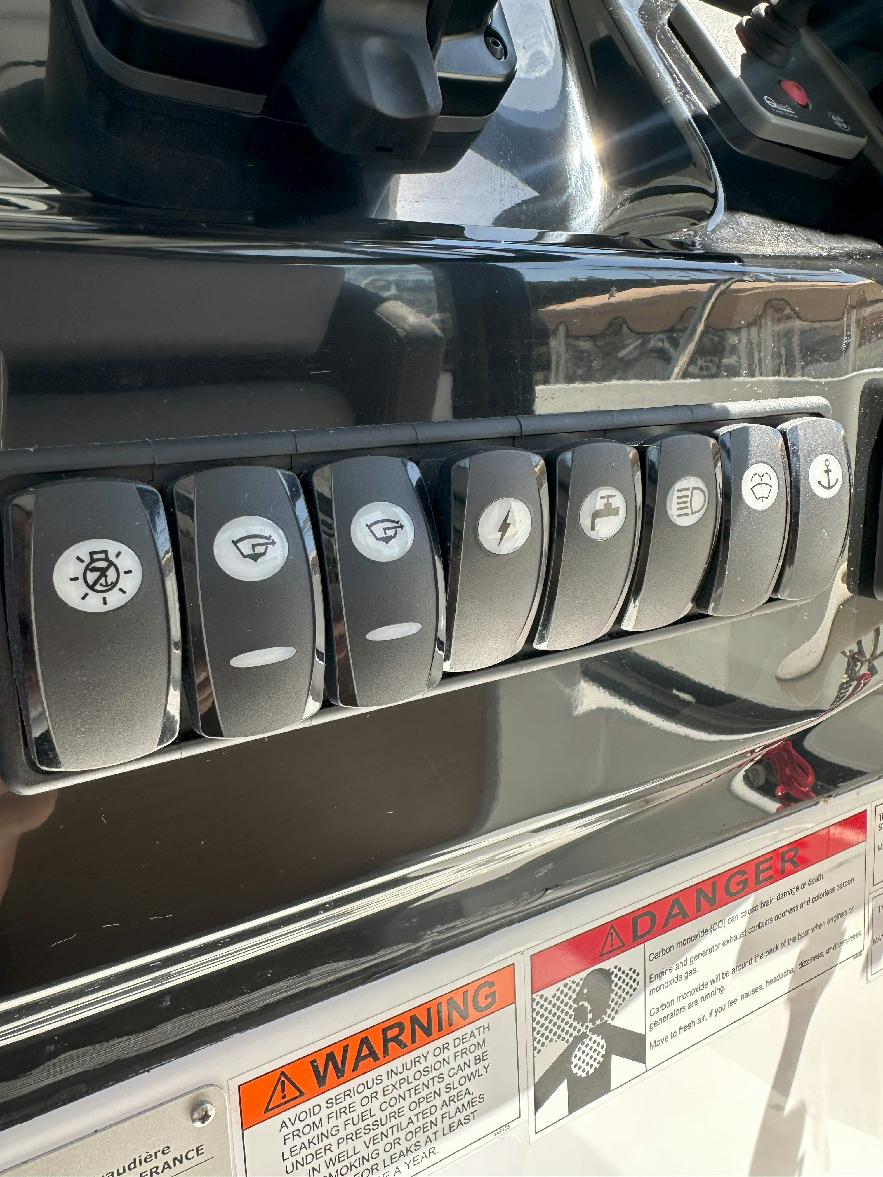 a close-up of a keyboard aboard DESTINATION UNKNOWN II Yacht for Sale