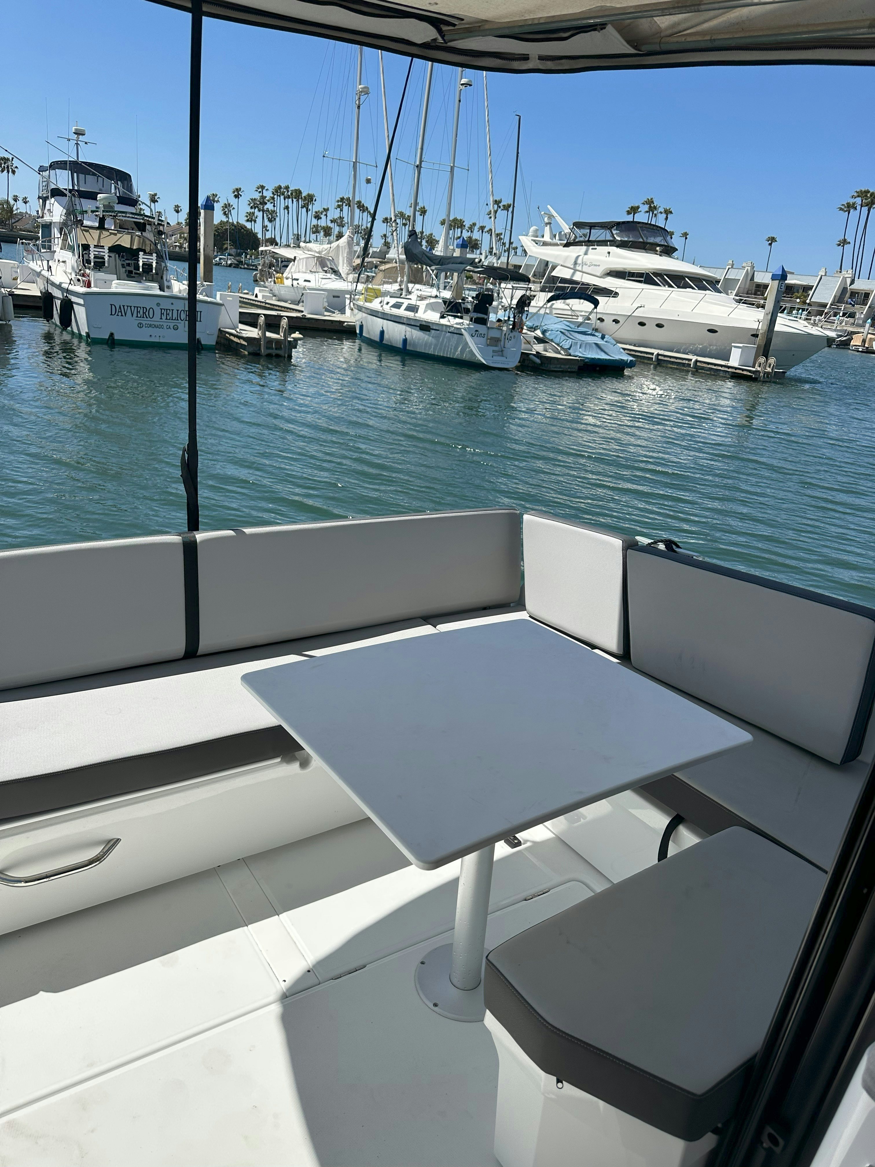 a boat on the water aboard DESTINATION UNKNOWN II Yacht for Sale
