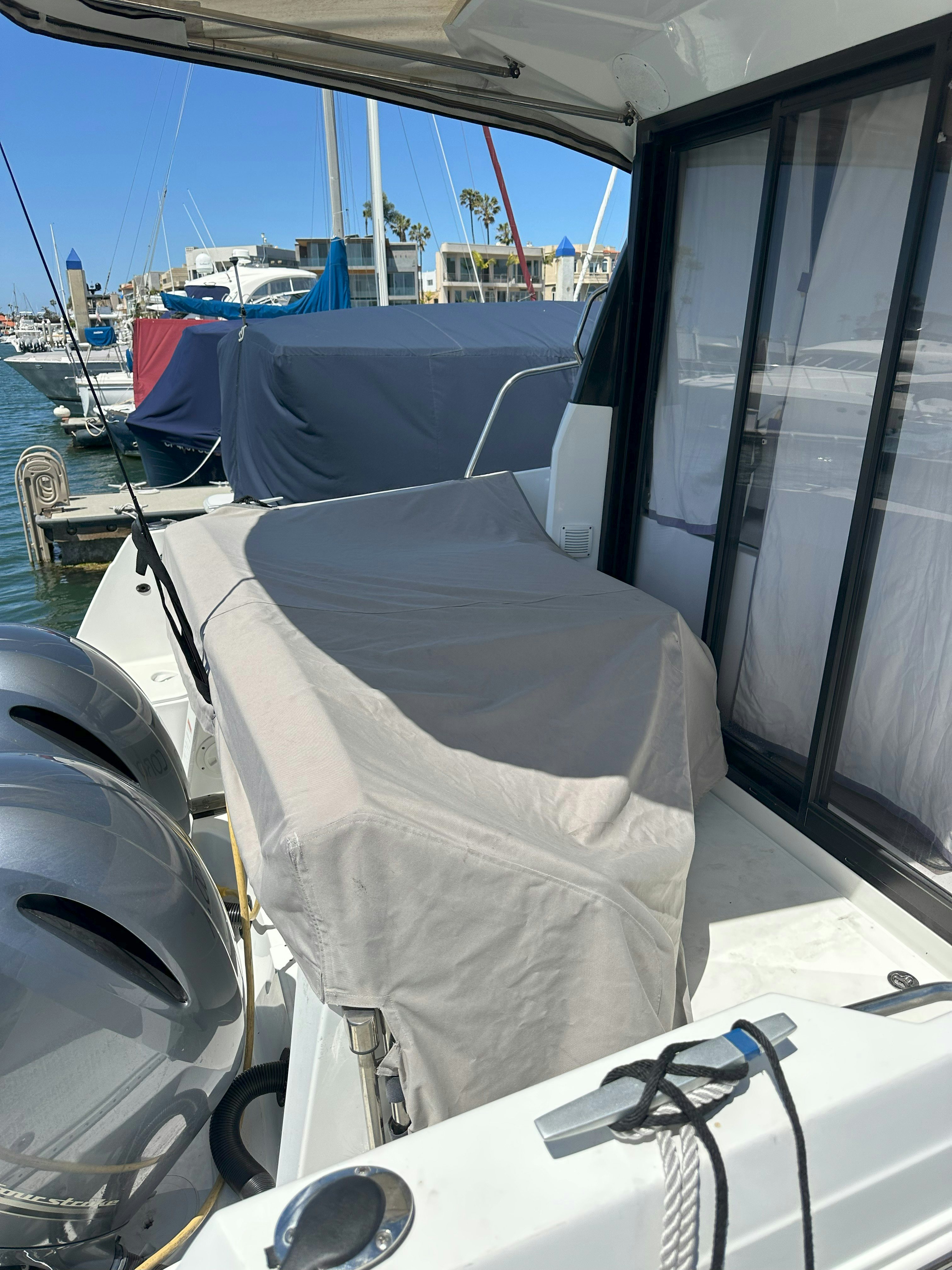 a seat on a car aboard DESTINATION UNKNOWN II Yacht for Sale