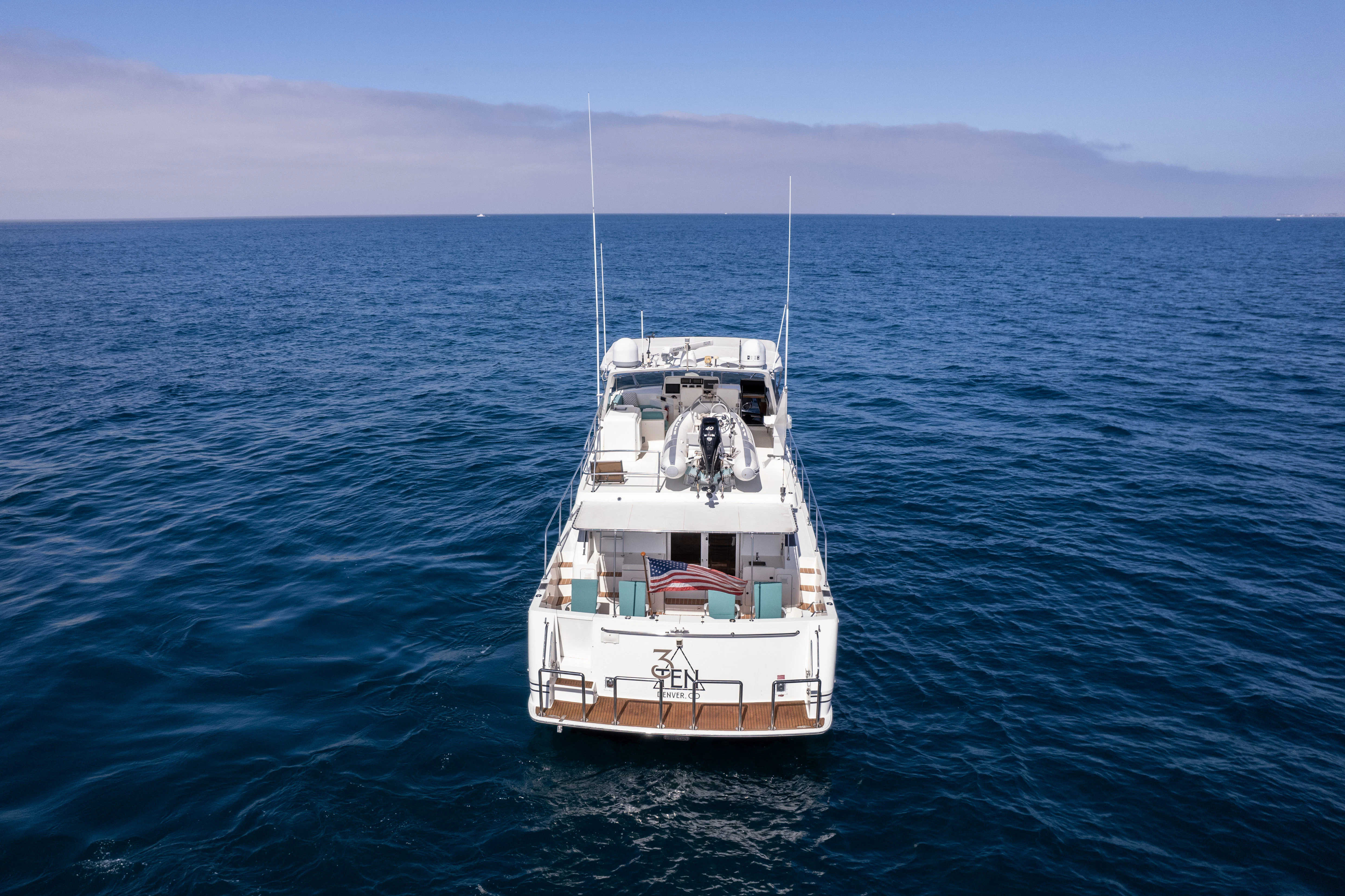 a boat in the water aboard 3TEN Yacht for Sale