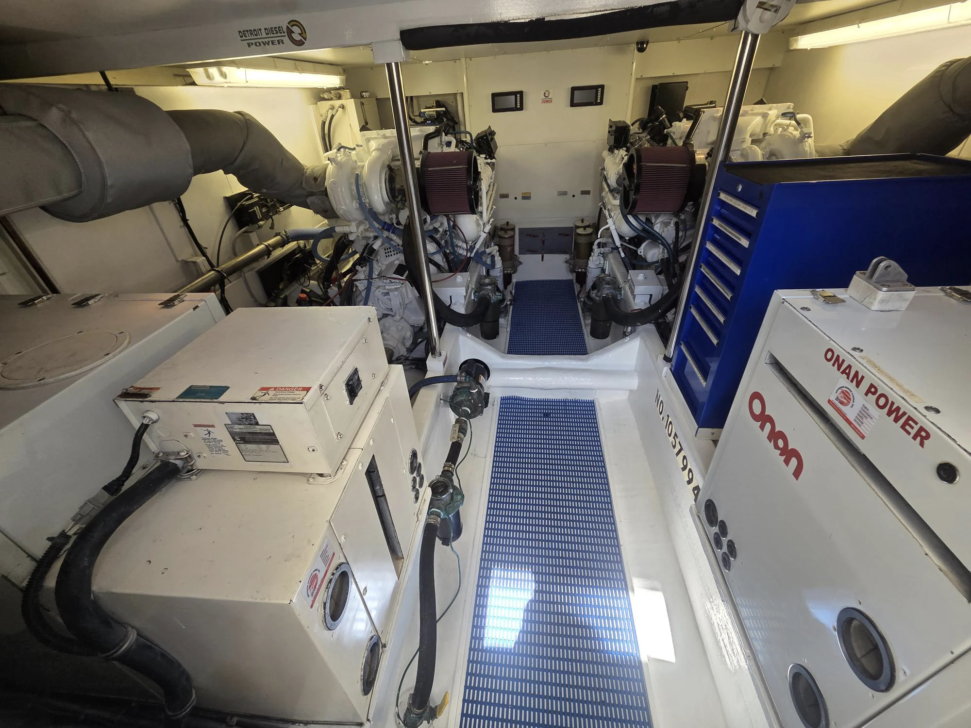 a close-up of a machine aboard 3TEN Yacht for Sale