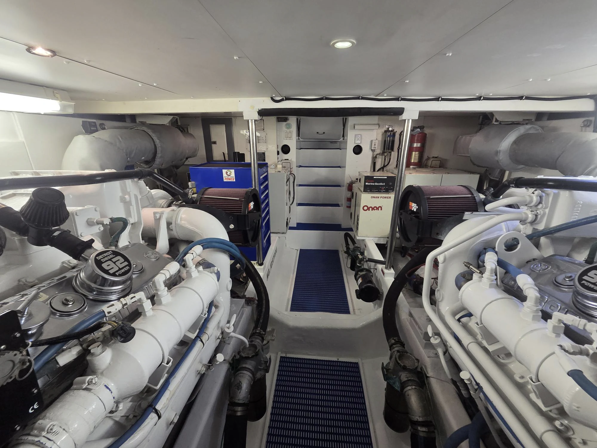 a large machine with many wires aboard 3TEN Yacht for Sale
