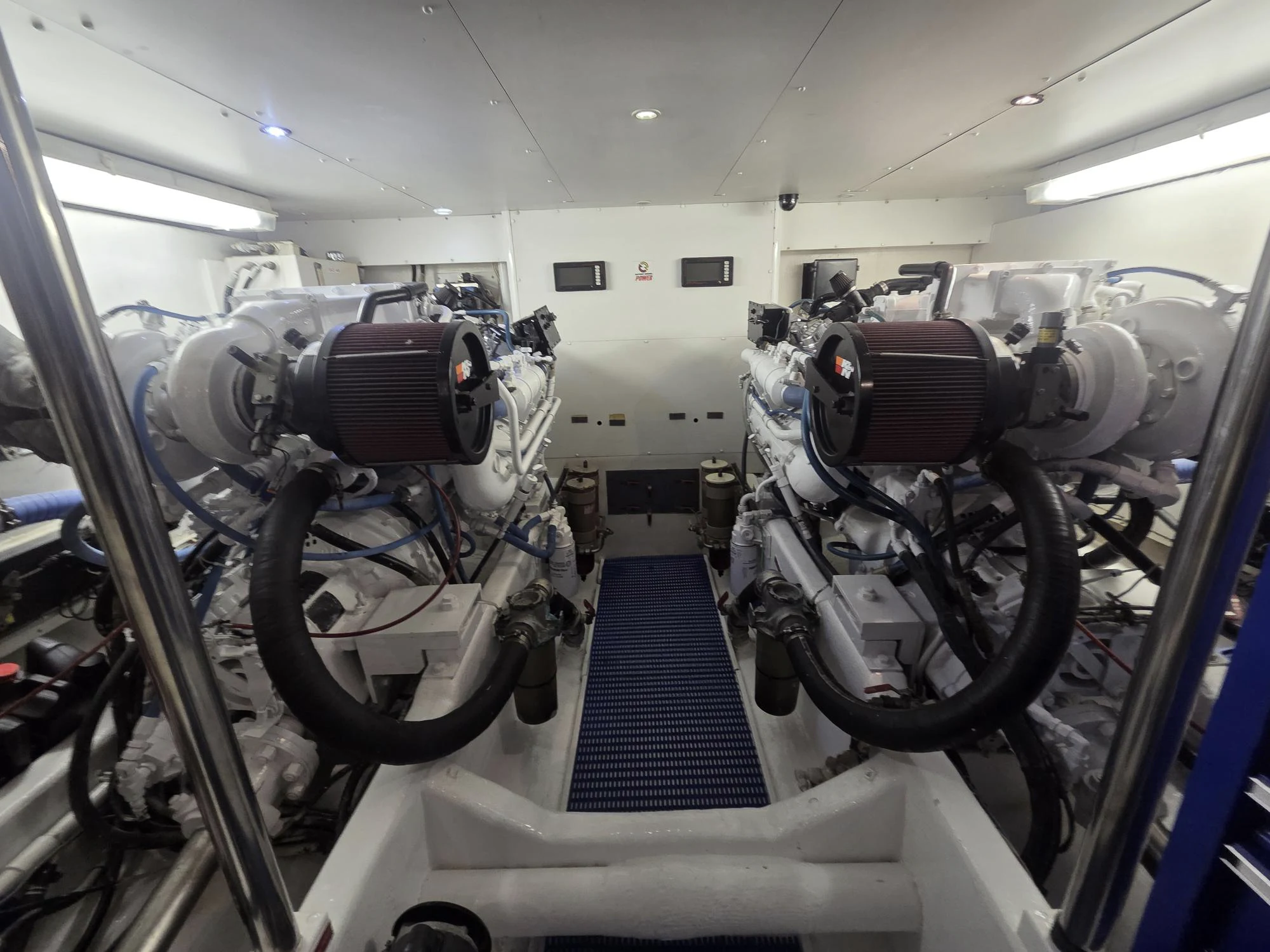 a machine inside a room aboard 3TEN Yacht for Sale