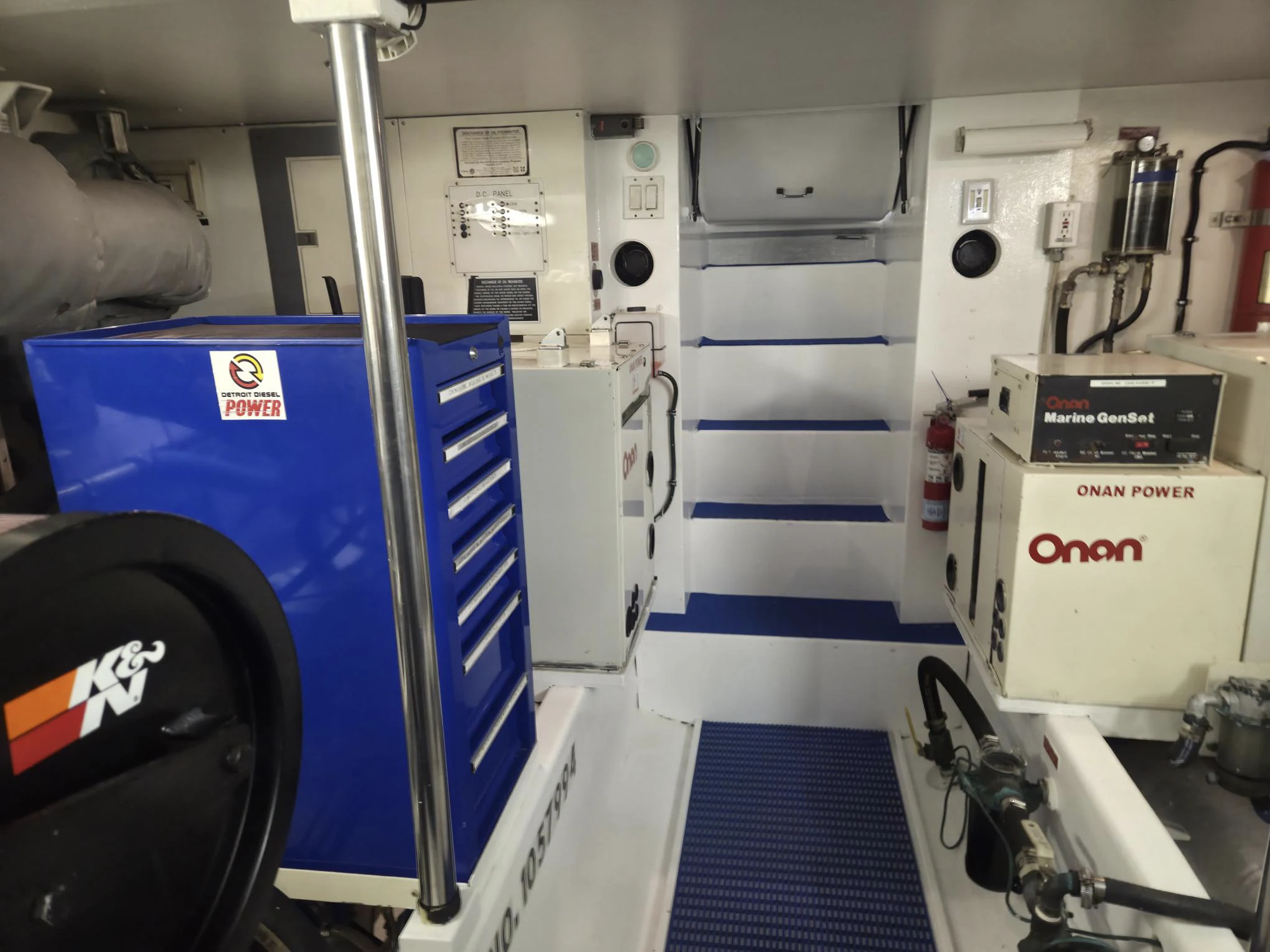 a close-up of a machine aboard 3TEN Yacht for Sale
