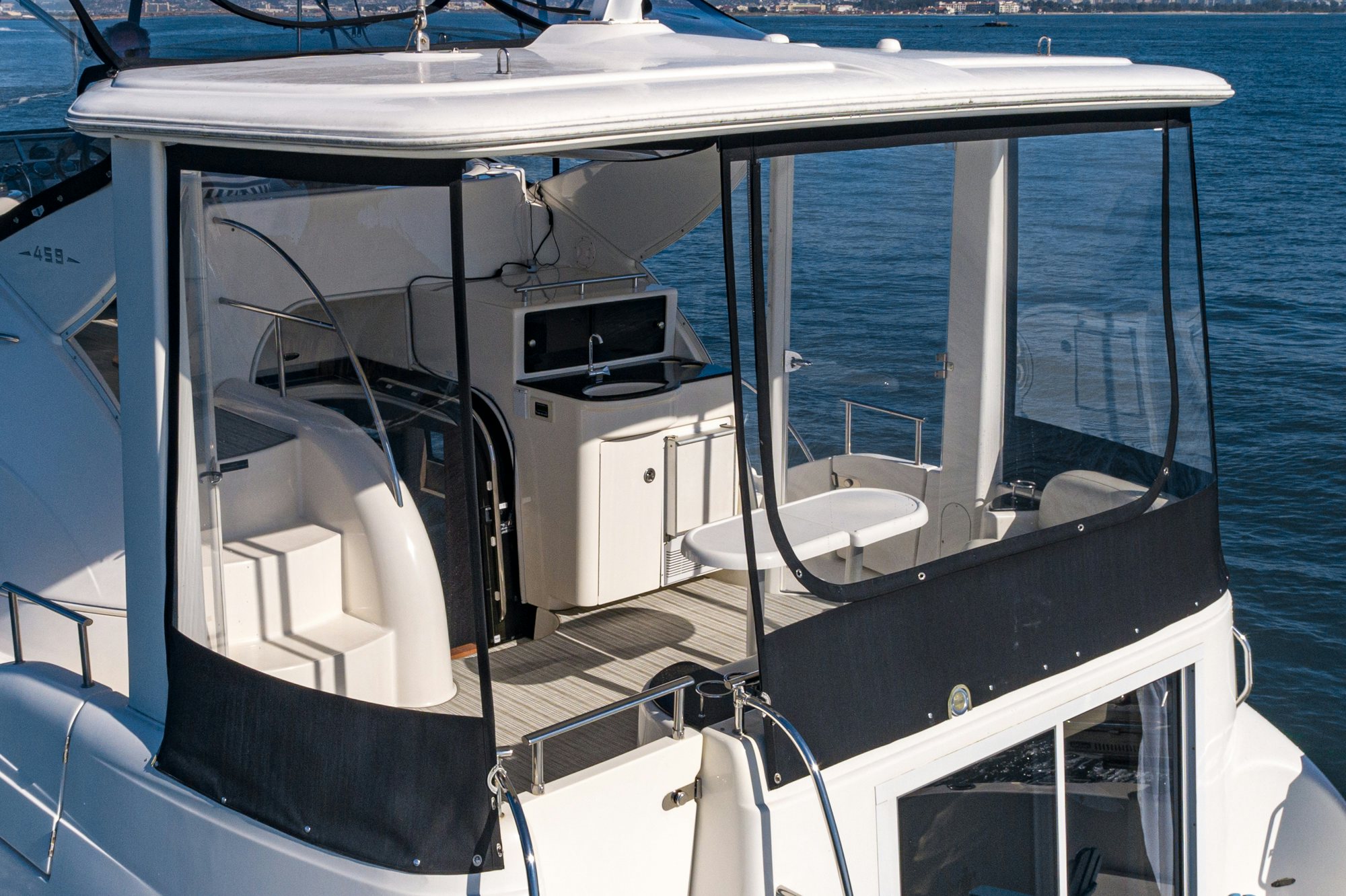 a boat on the water aboard THE SEA IS FOR ME Yacht for Sale